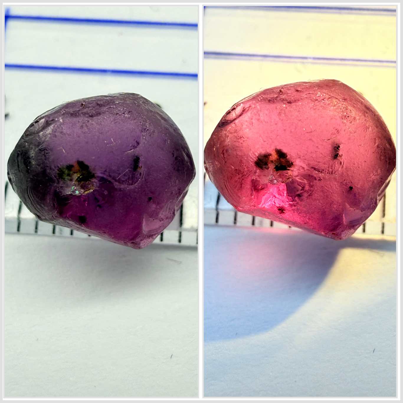 Colour Change Garnet, 4.17ct, Umba Valley, Tanzania, Untreated Unheated, beautiful stone, vs with very slight silk