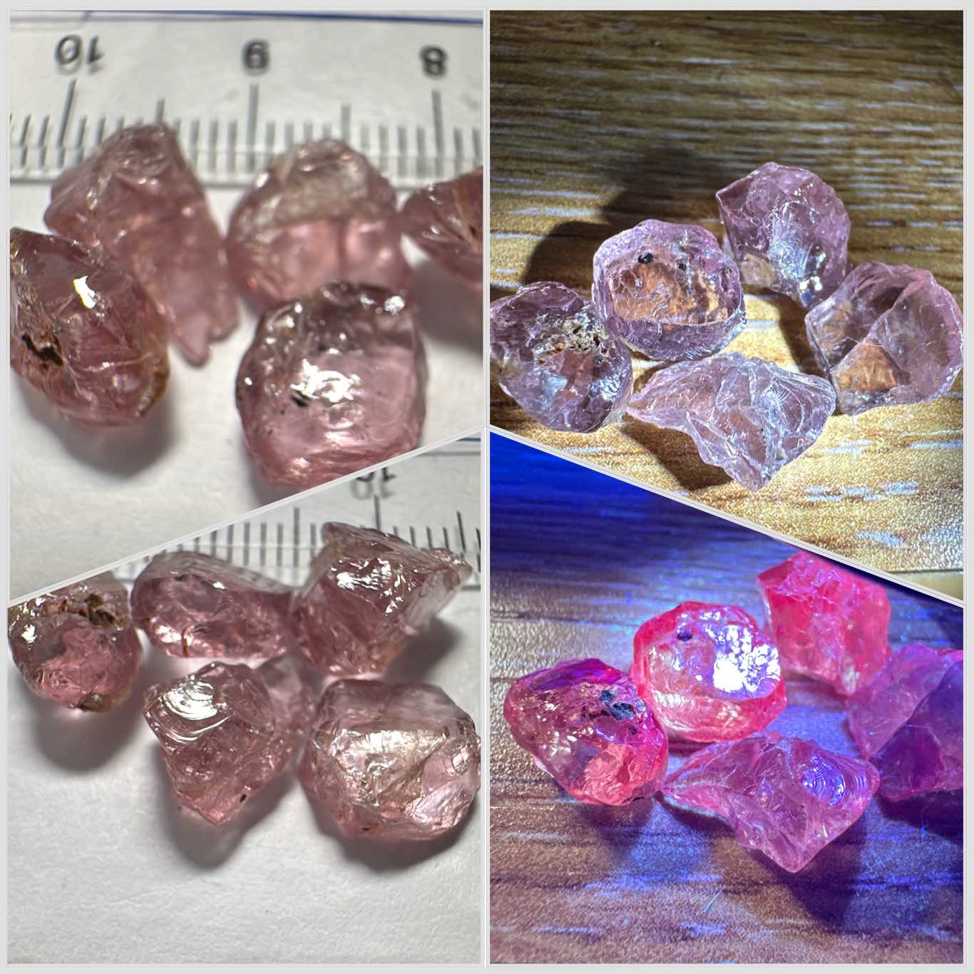 Dragon Garnet Lot, 17.81ct, 5pcs, 3.56ct average. Tanzania, Untreated Unheated, all are included stones but good as specimens