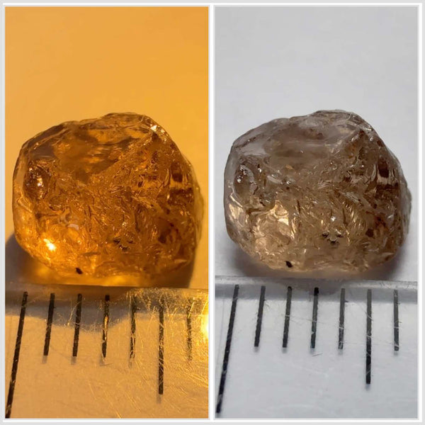 Colour Change Garnet, 2.49ct, Tanzania, Untreated Unheated, slight white spots on the outside skin, inside clean