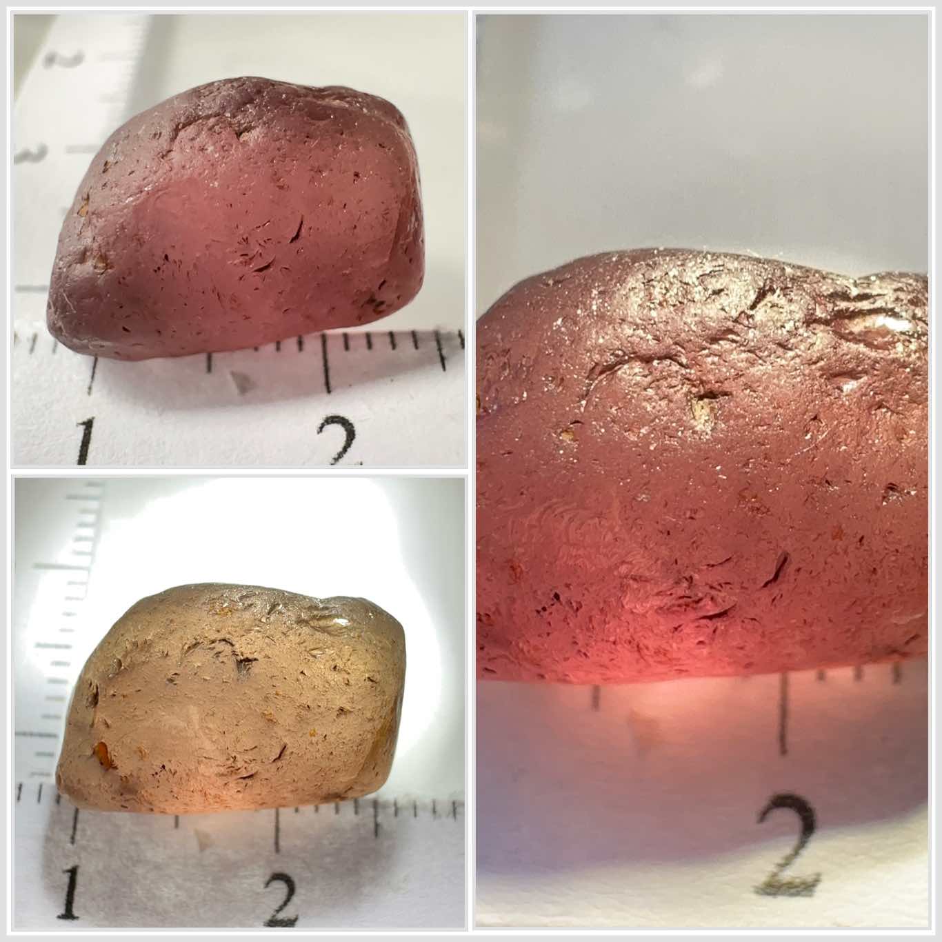 Colour Change / Shift Garnet, 16.59ct, Tanzania, Untreated Unheated, silky so would grade it as vs-si