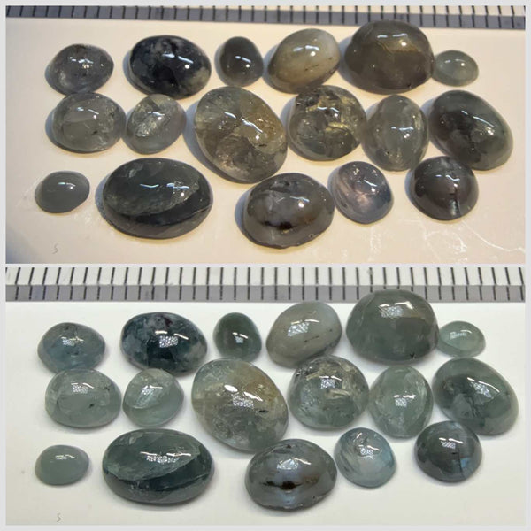 Alexandrite Cabochon Lot, 11.10ct Lot, Manyara, Tanzania, Untreated Unheated.