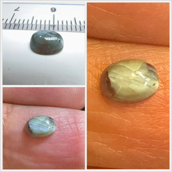 Cats-Eye Alexandrite (very slight partial cats-eye effect), 0.94ct, Manyara, Tanzania, Untreated Unheated