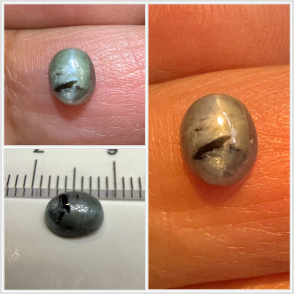 Cats-Eye Alexandrite (very slight partial cats-eye effect), 1.15ct, Manyara, Tanzania, Untreated Unheated