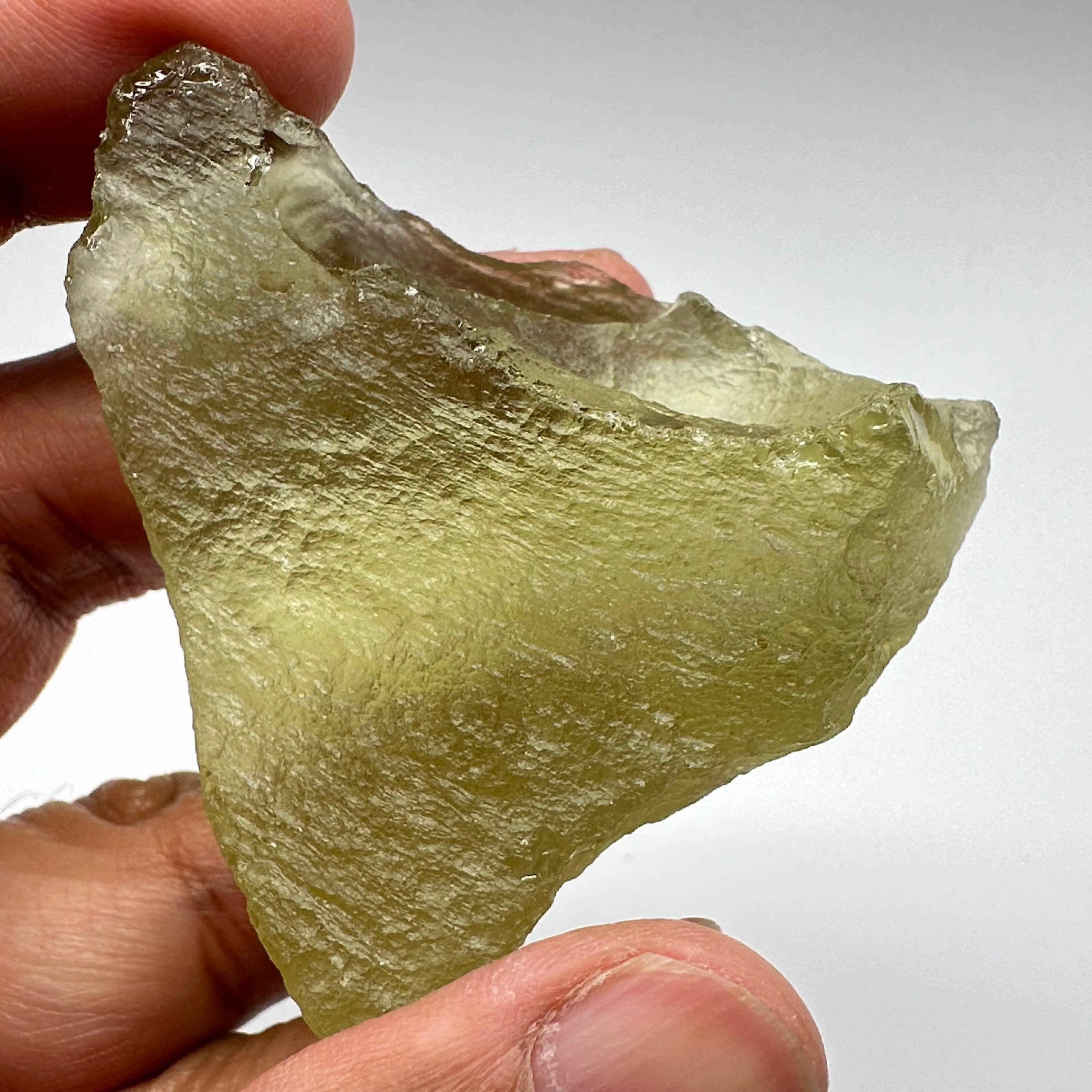 Libyan Desert Glass, 76.40gm, faceting grade, selected