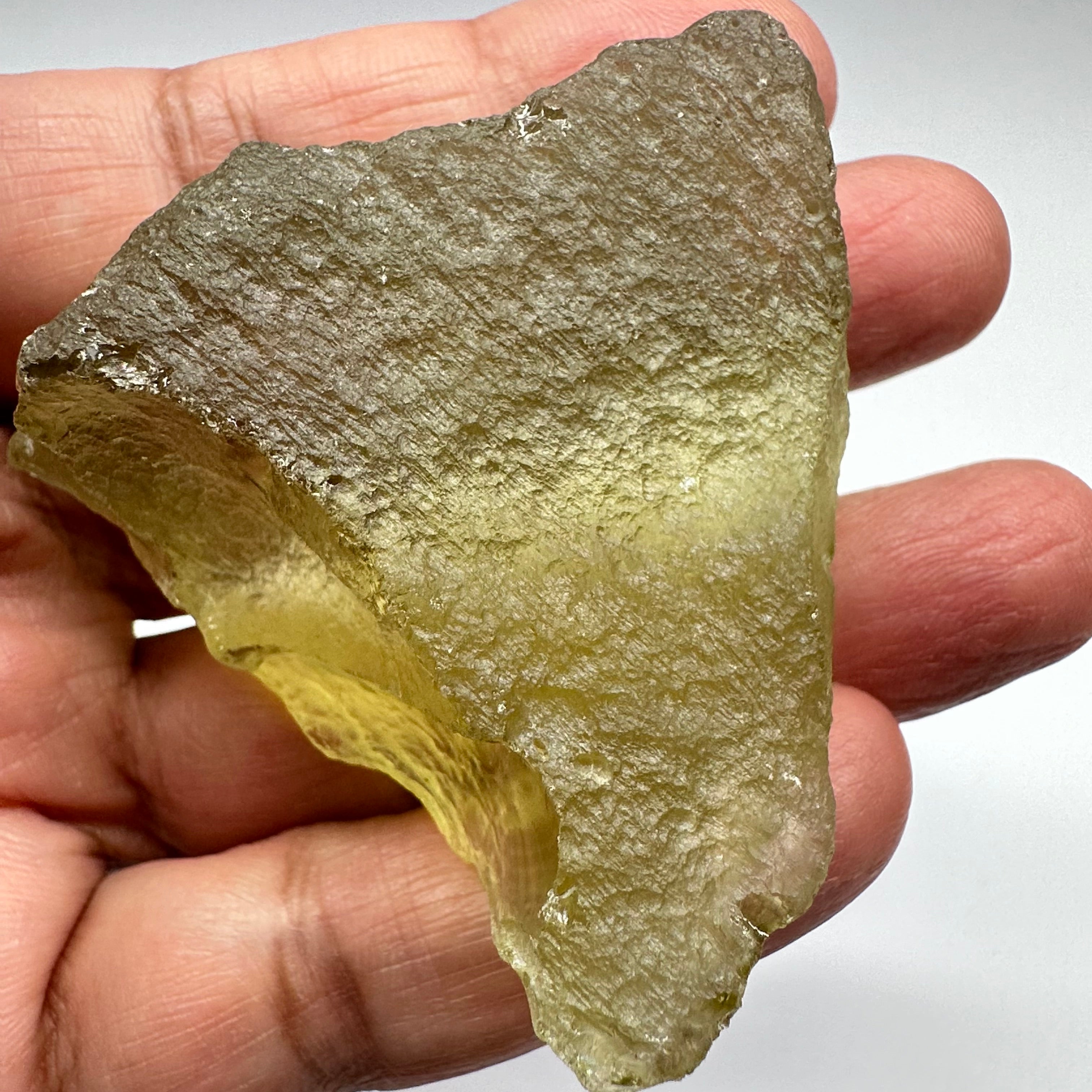 Libyan Desert Glass, 76.40gm, faceting grade, selected