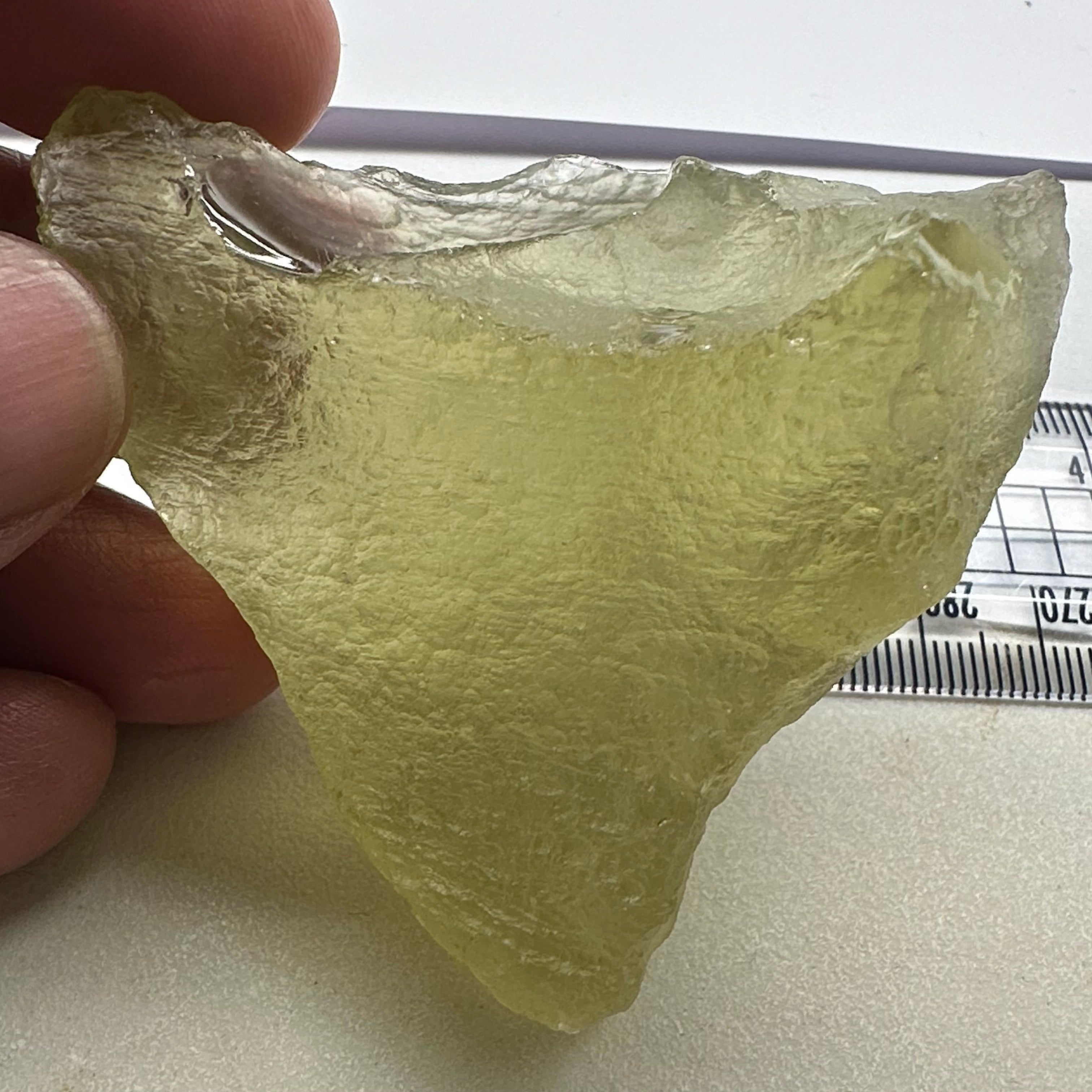 Libyan Desert Glass, 76.40gm, faceting grade, selected