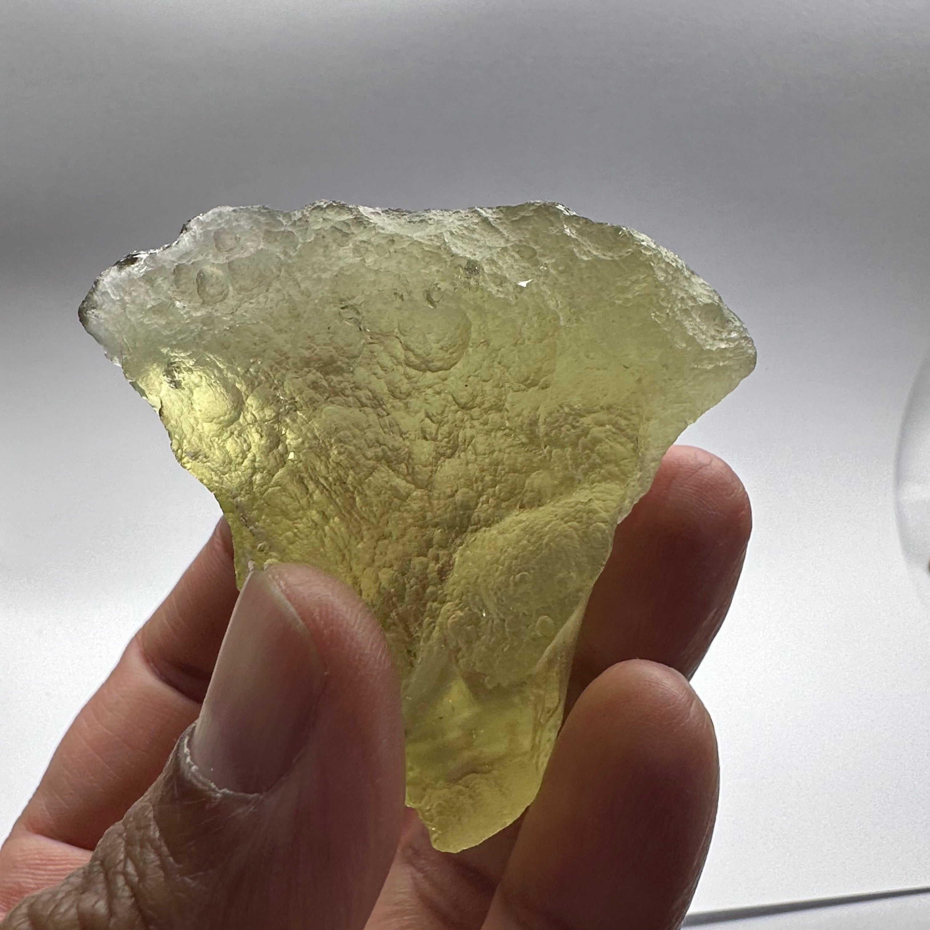 Libyan Desert Glass, 76.40gm, faceting grade, selected