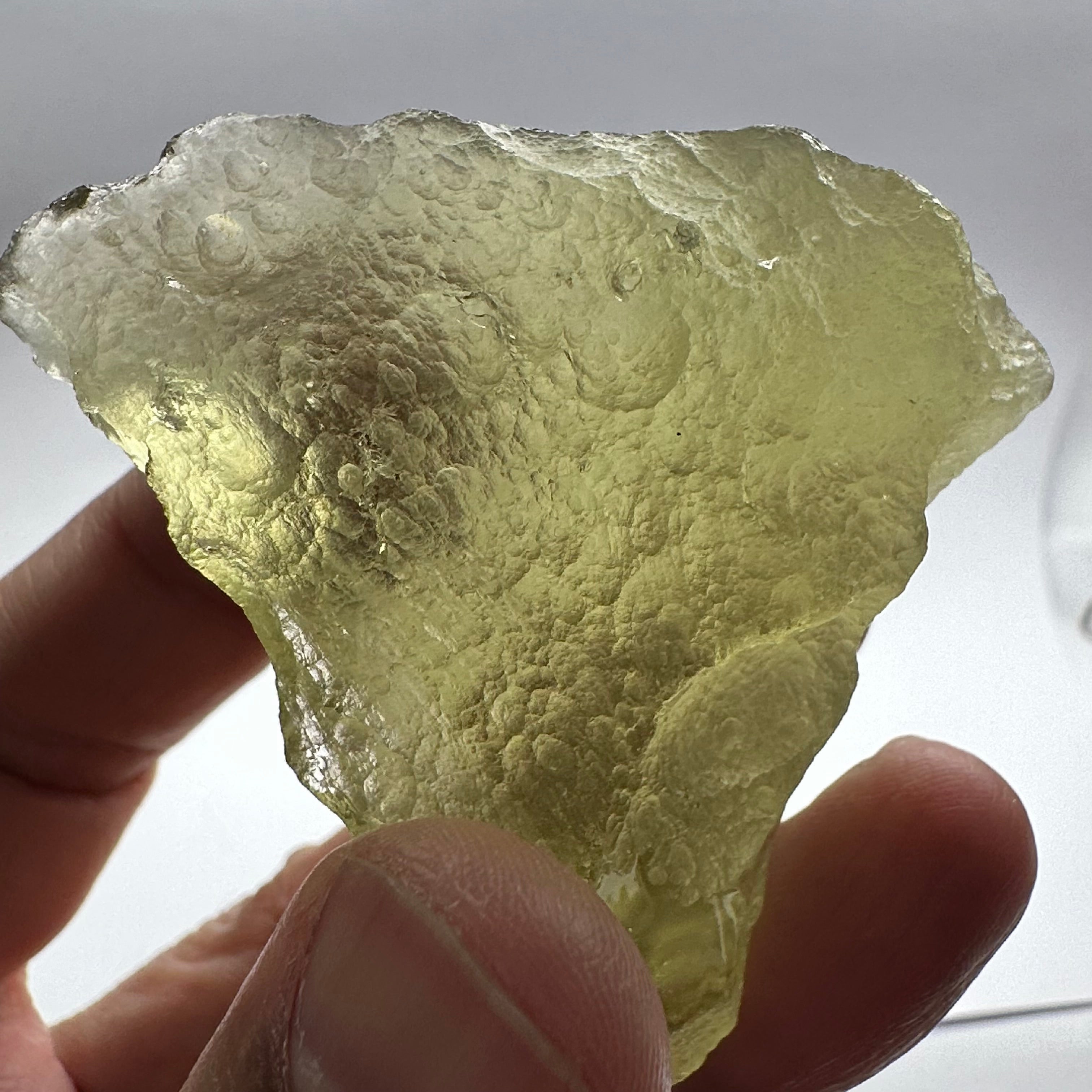 Libyan Desert Glass, 76.40gm, faceting grade, selected