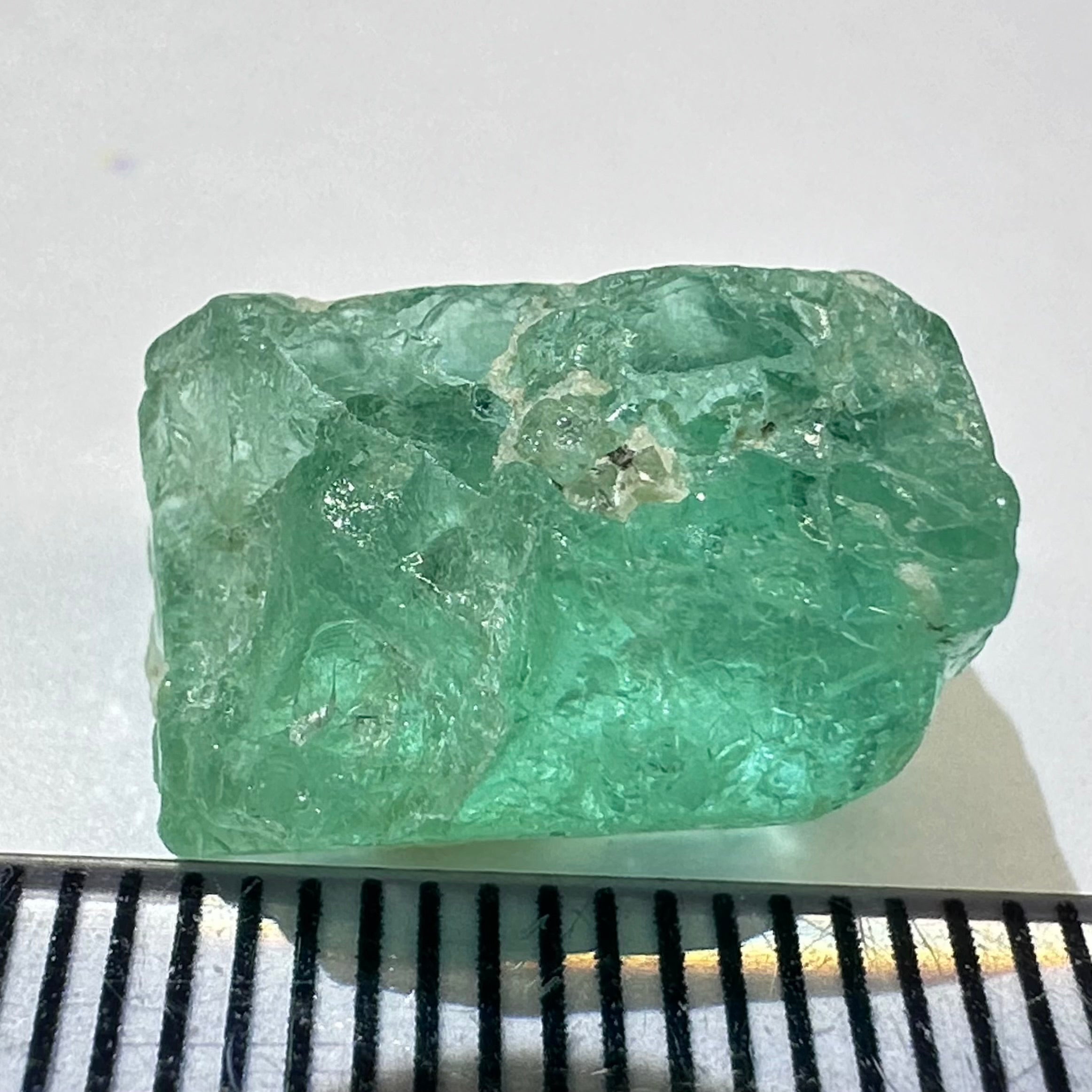 Emerald, 11.11ct, Tanzania, Untreated Unheated, No Oil, needs to be split into 2 stones down the middle, see pictures to understand it