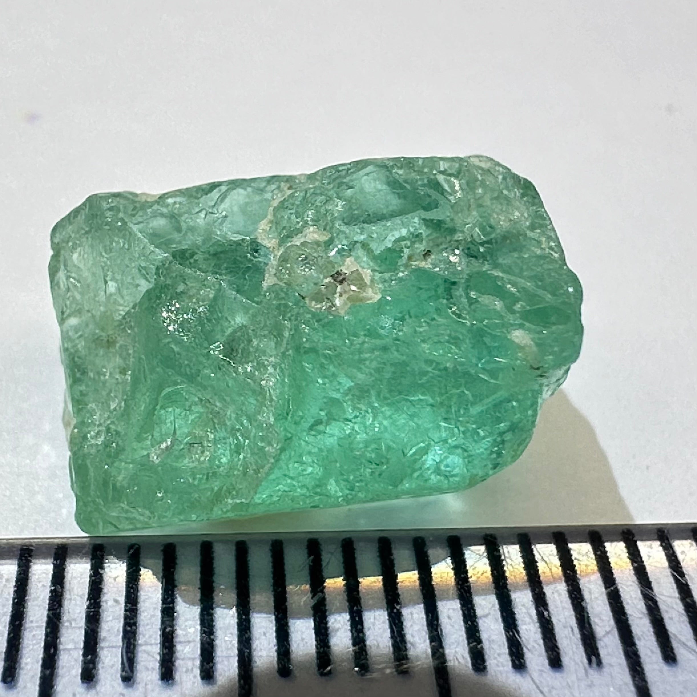 Emerald, 11.11ct, Tanzania, Untreated Unheated, No Oil, needs to be split into 2 stones down the middle, see pictures to understand it