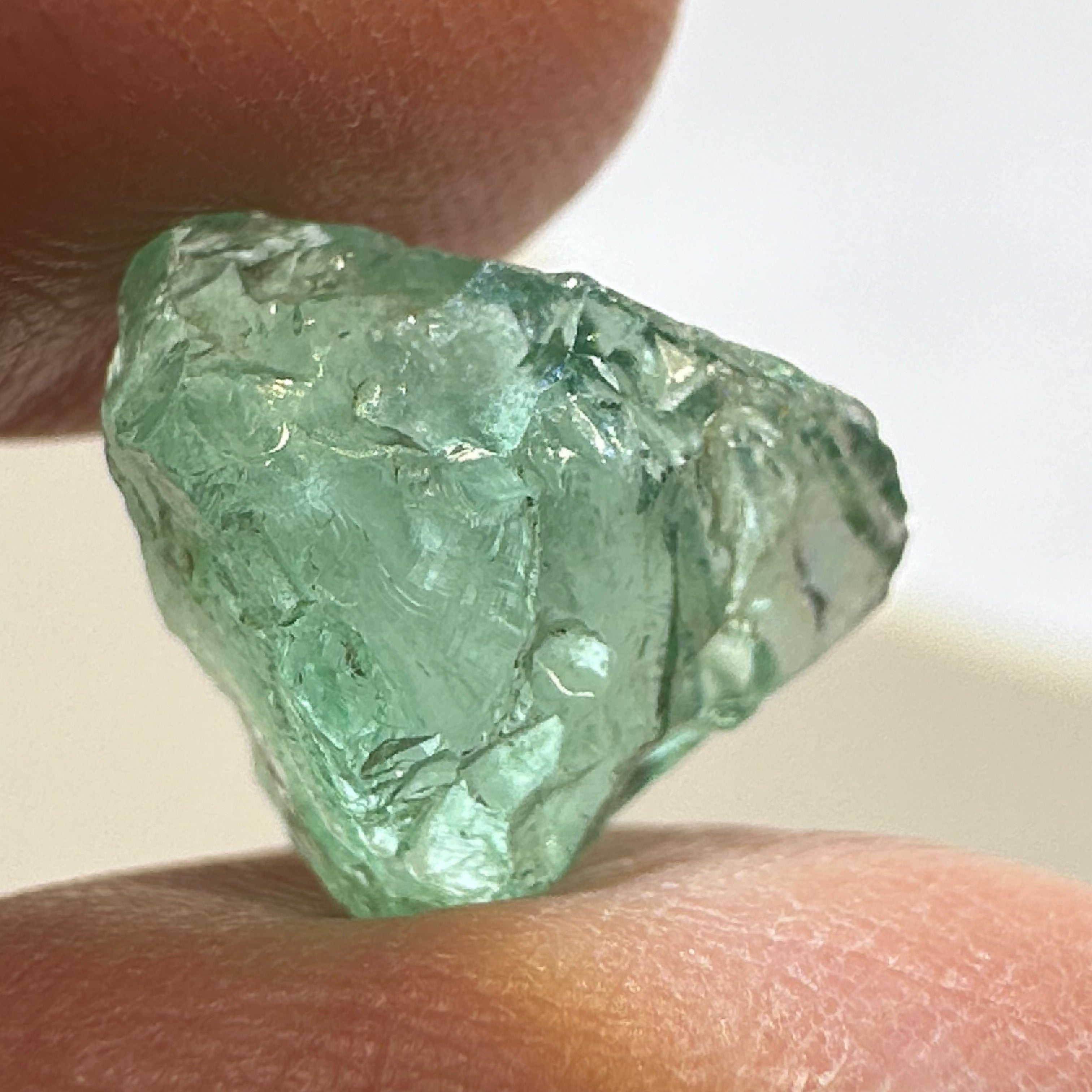 Emerald, 6.51ct, Tanzania, Untreated Unheated, No Oil, clean, no cracks just slight silk, see pictures