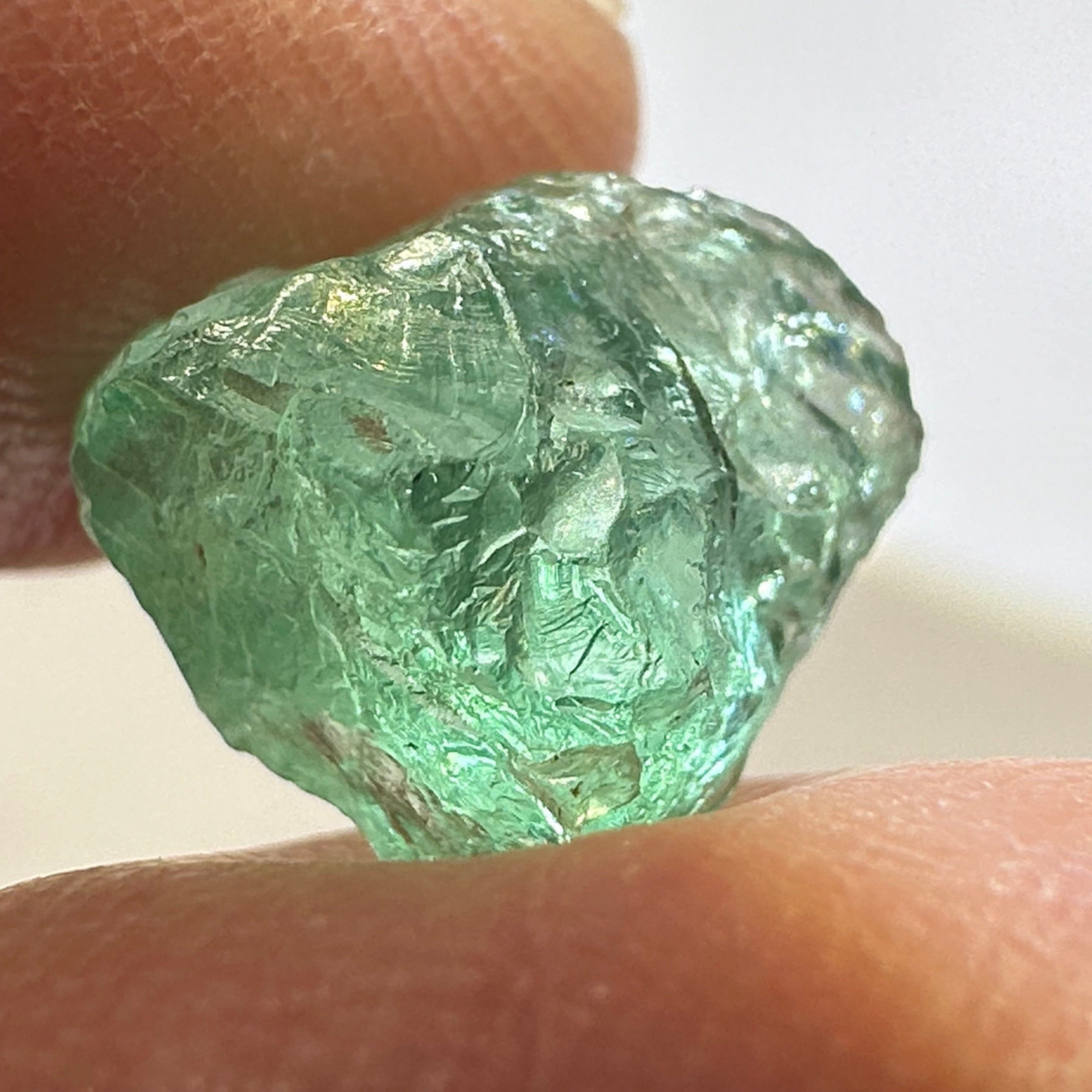 Emerald, 6.51ct, Tanzania, Untreated Unheated, No Oil, clean, no cracks just slight silk, see pictures