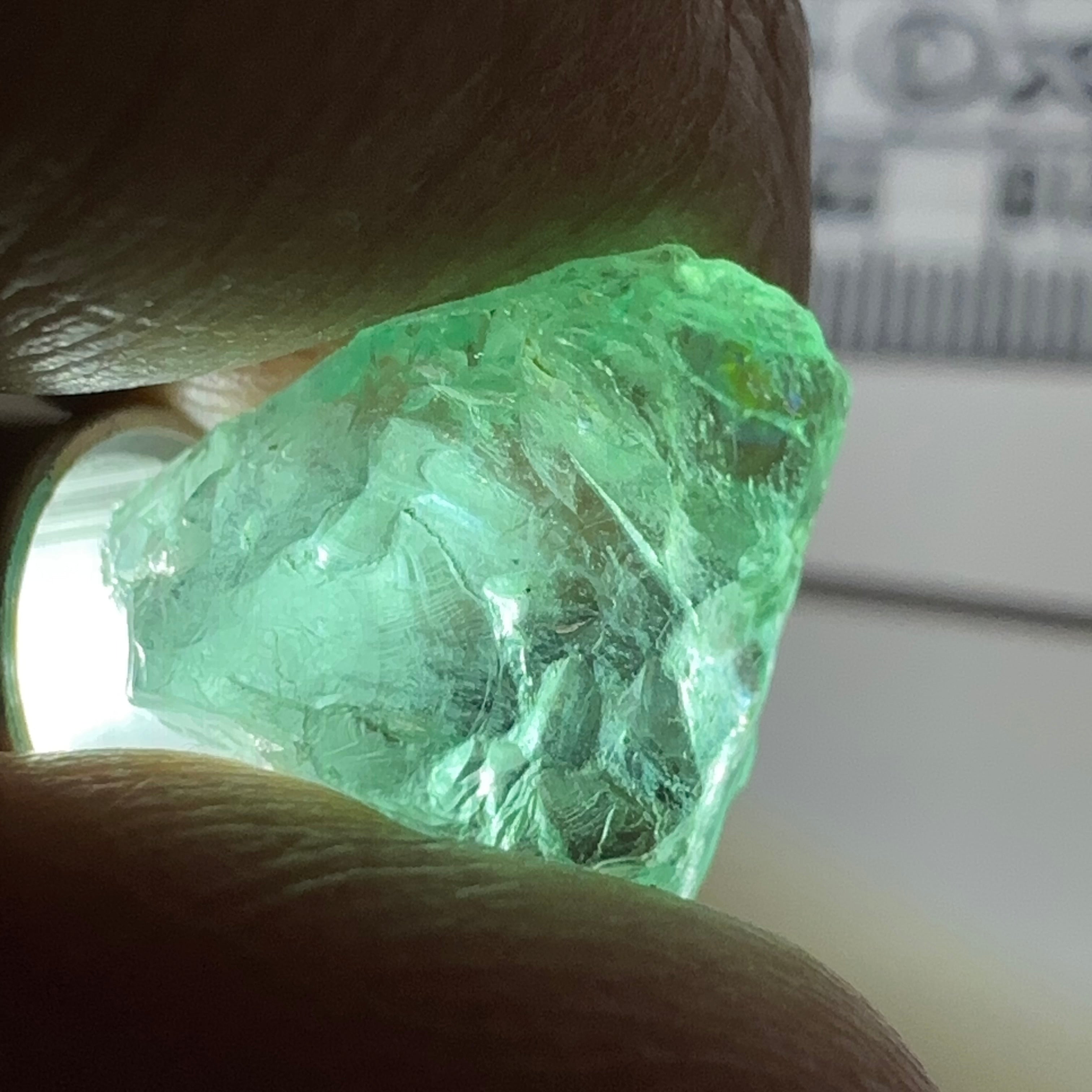 Emerald, 6.51ct, Tanzania, Untreated Unheated, No Oil, clean, no cracks just slight silk, see pictures