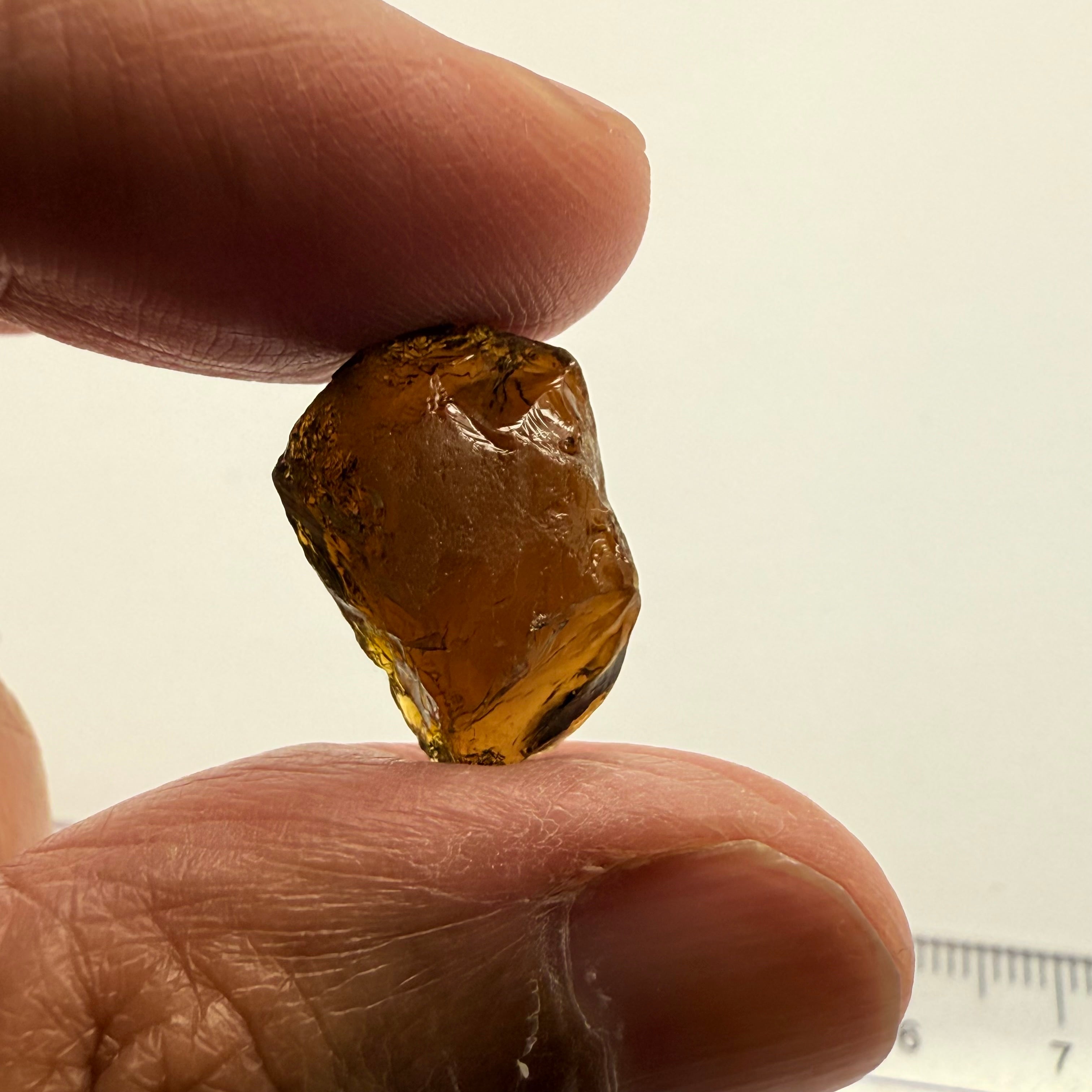 Tanzanian Tourmaline, vvs but dark, 13.14ct, Untreated Unheated, flat shape
