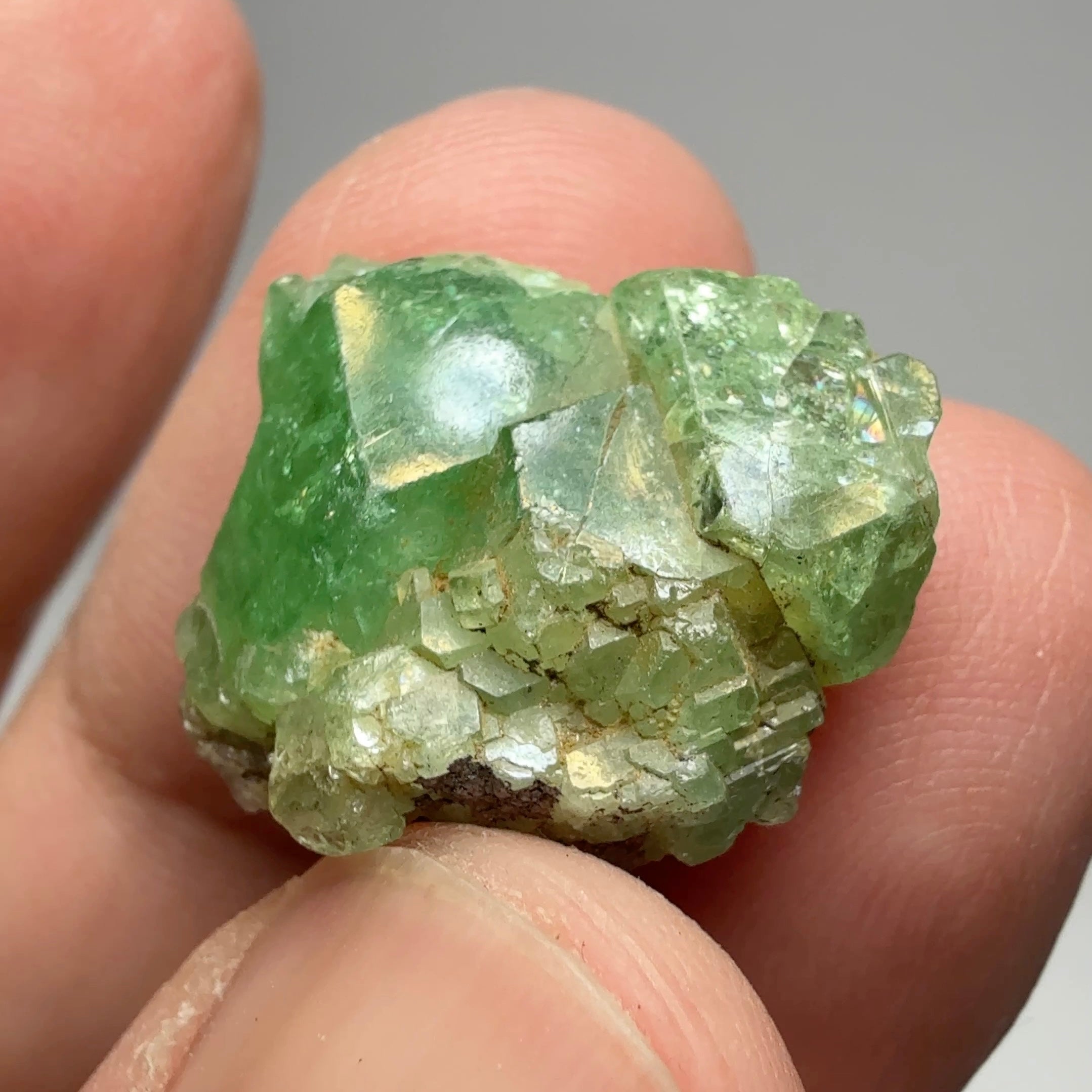 Tsavorite Crystal on Matrix. 31.22ct, Merelani. Tanzania, Untreated Unheated