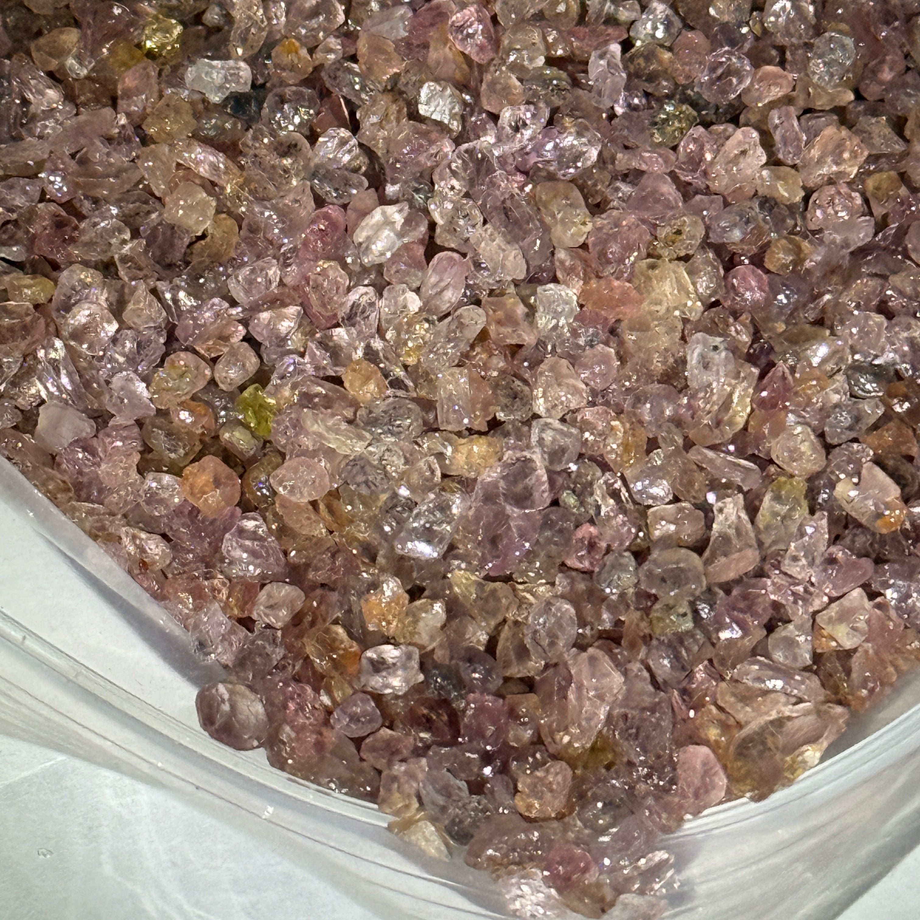 Dragon Garnet Melee Size Rough Lot, 1846gm / 9230ct, av size 0.22ct, Tanzania, price is for the lot, very small, use for melee, fish tank, artwork, anything really, almost all are fluorescent under uv, see pics and videos