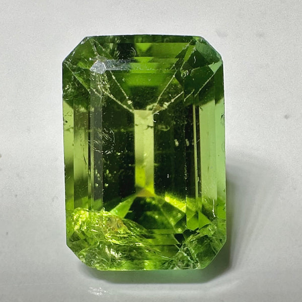 Mozambique Tourmaline, 7.18ct,  Unheated Untreated. Salvaged from an old stock of Mozambique unheated Tourmalines that had been put aside, there is a good portion, needs a recut, treat as a pre-shape for faceting, BUT LOOK AT THAT COLOUR