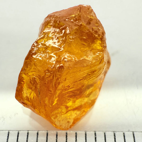 Mandarin Spessartite Garnet, 7.85ct, Loliondo, Tanzania, Untreated Unheated, slight sugary inclusions