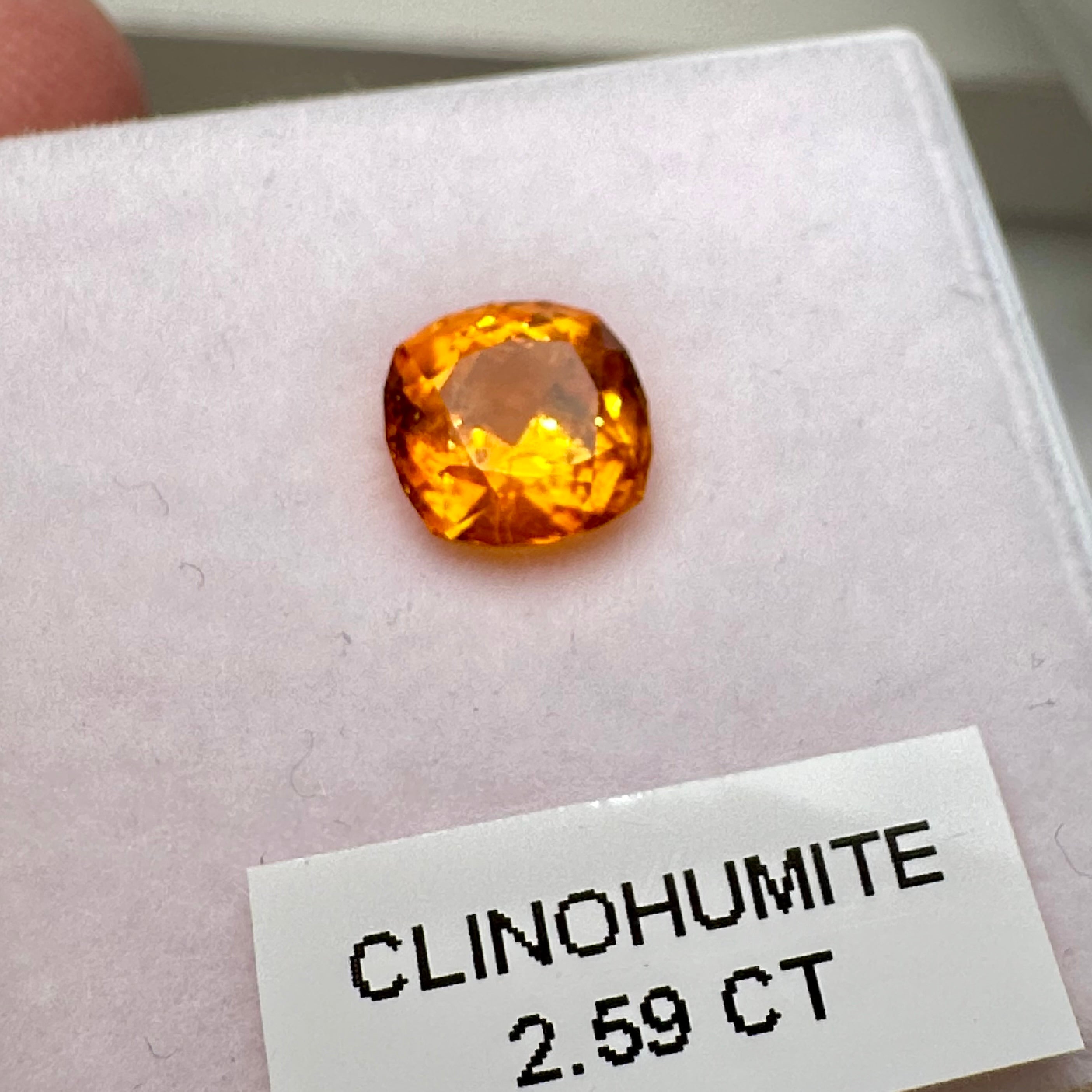 Clinohumite, 2.59ct, Tanzania, Untreated Unheated