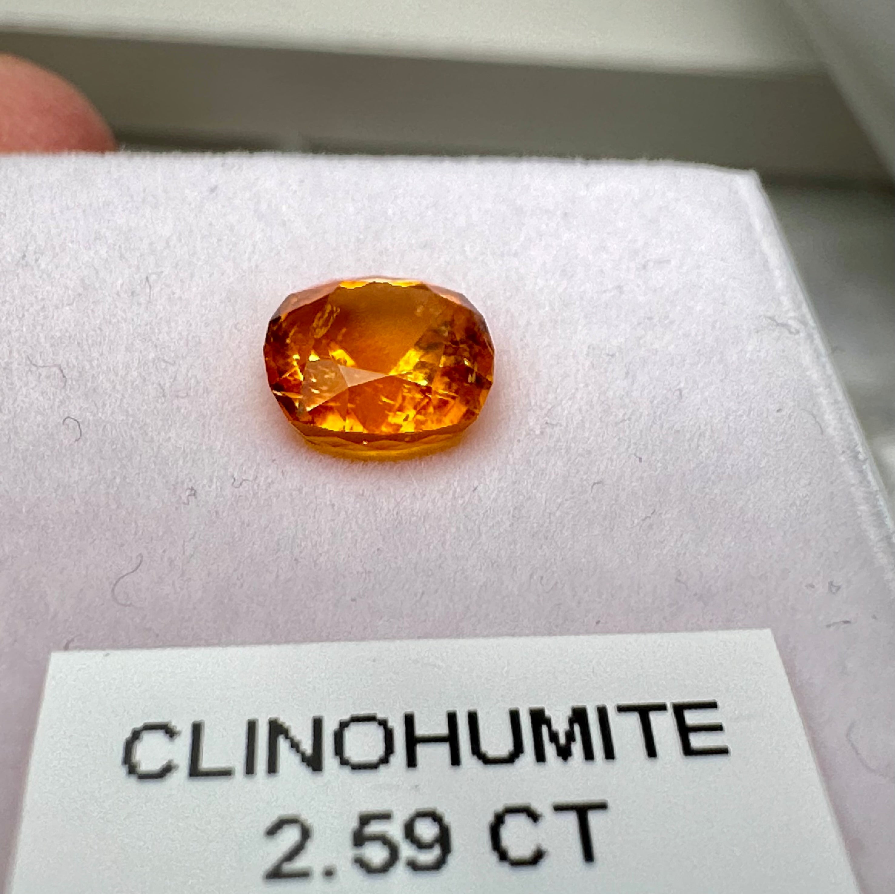 Clinohumite, 2.59ct, Tanzania, Untreated Unheated