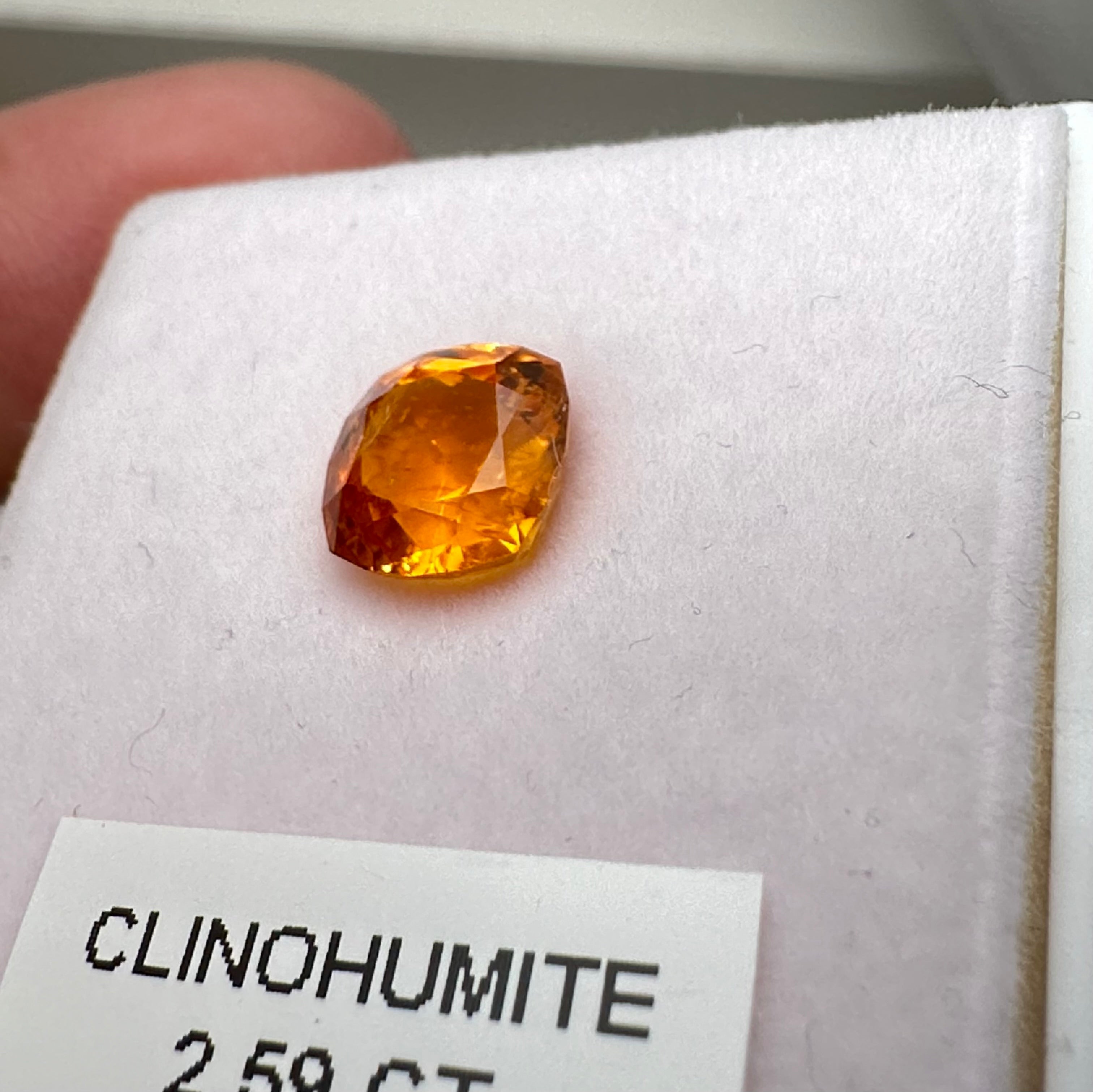 Clinohumite, 2.59ct, Tanzania, Untreated Unheated