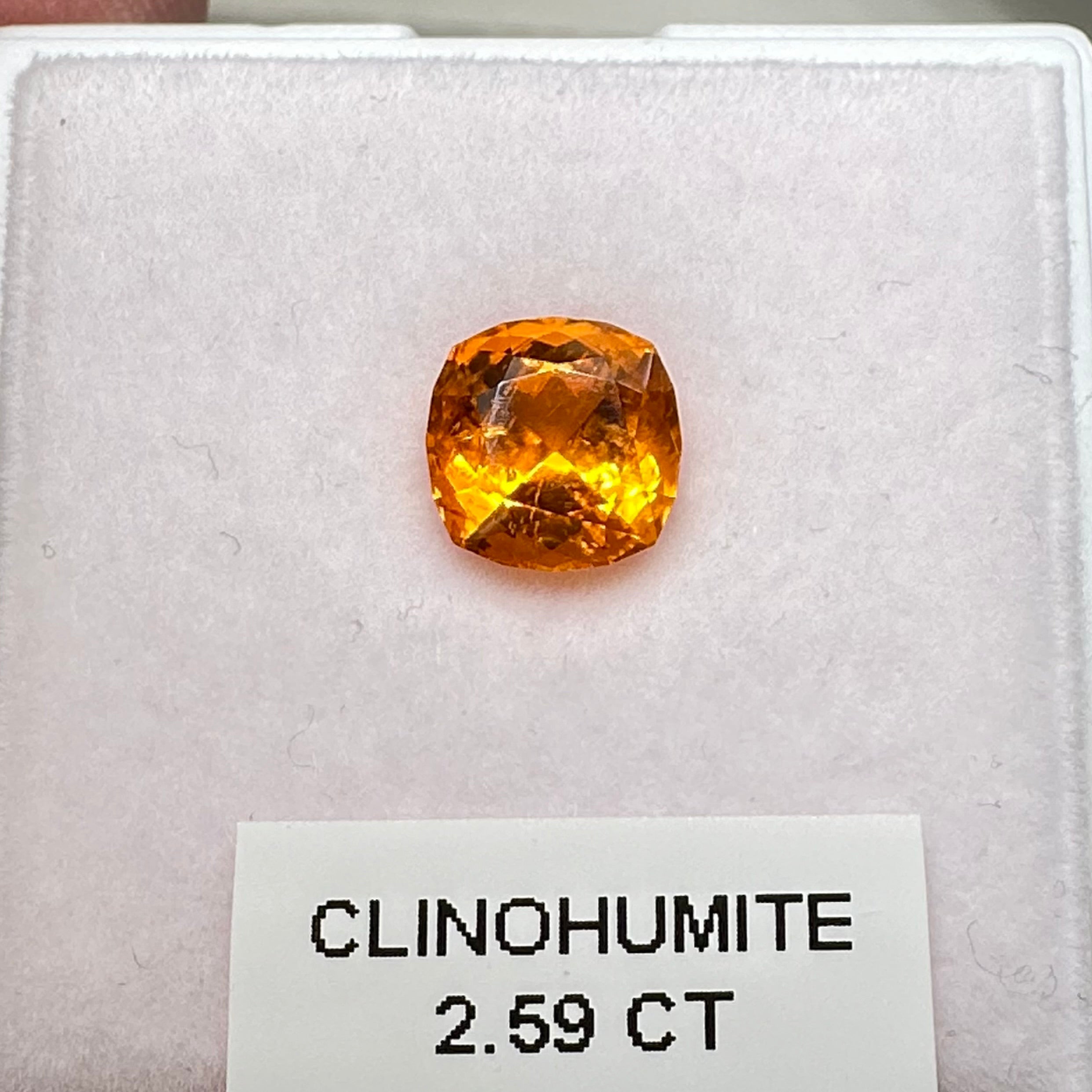 Clinohumite, 2.59ct, Tanzania, Untreated Unheated