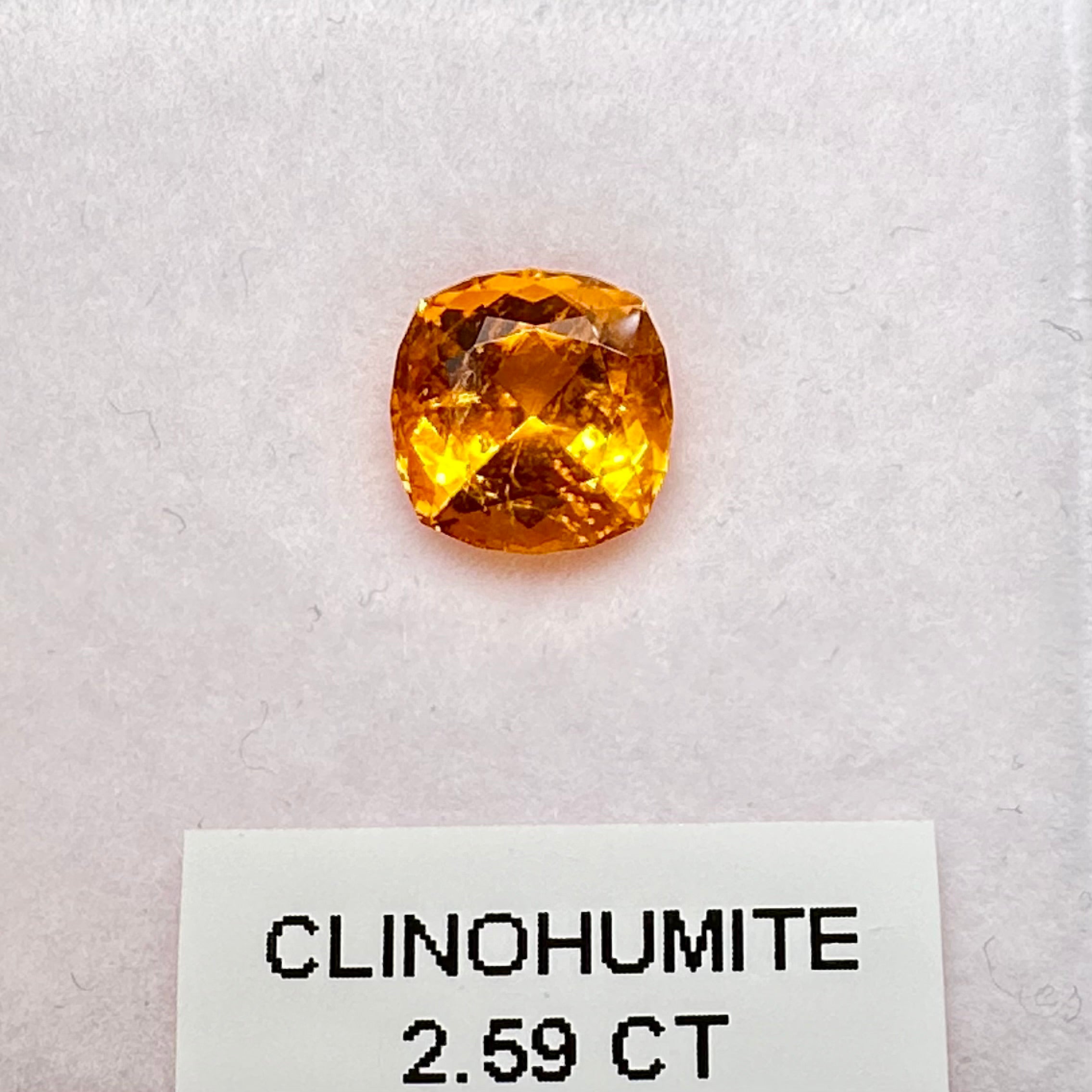 Clinohumite, 2.59ct, Tanzania, Untreated Unheated