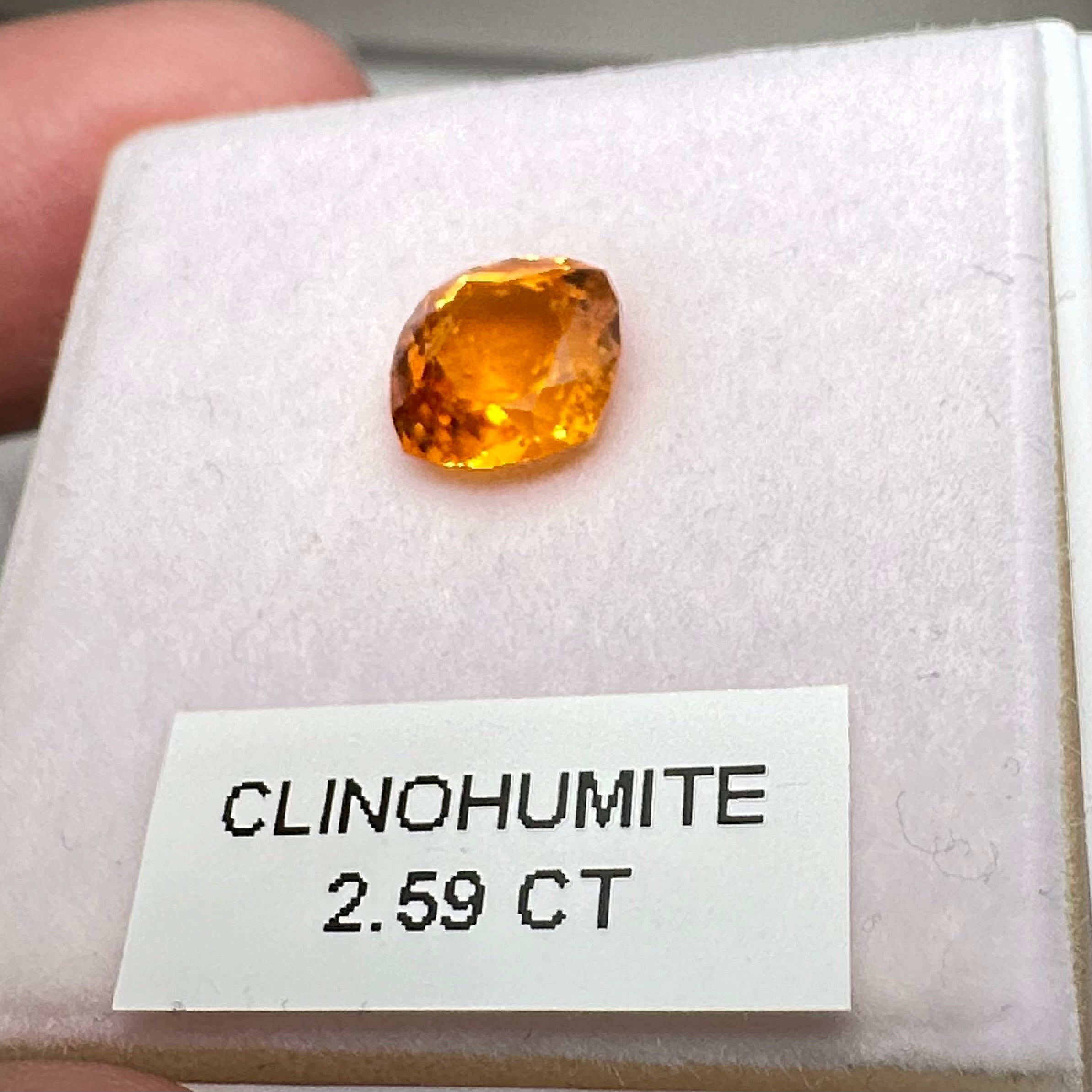 Clinohumite, 2.59ct, Tanzania, Untreated Unheated