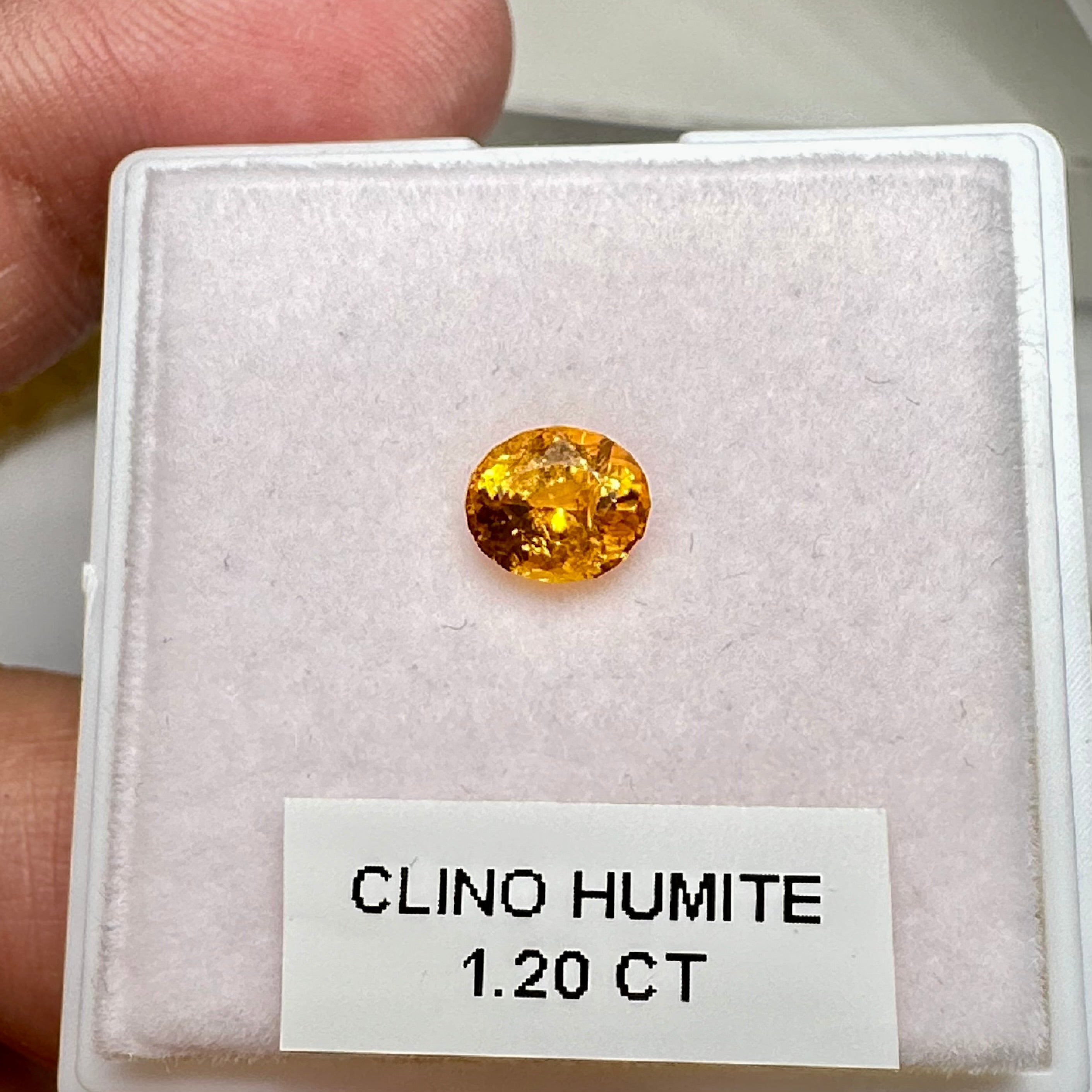 Clinohumite, 1.20ct, Tanzania, Untreated Unheated