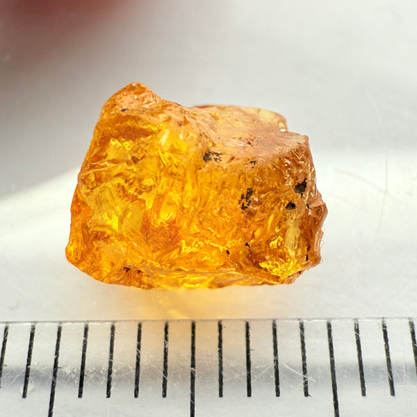Mandarin Spessartite Garnet, 4.17ct, Loliondo, Tanzania, Untreated Unheated, slightly included
