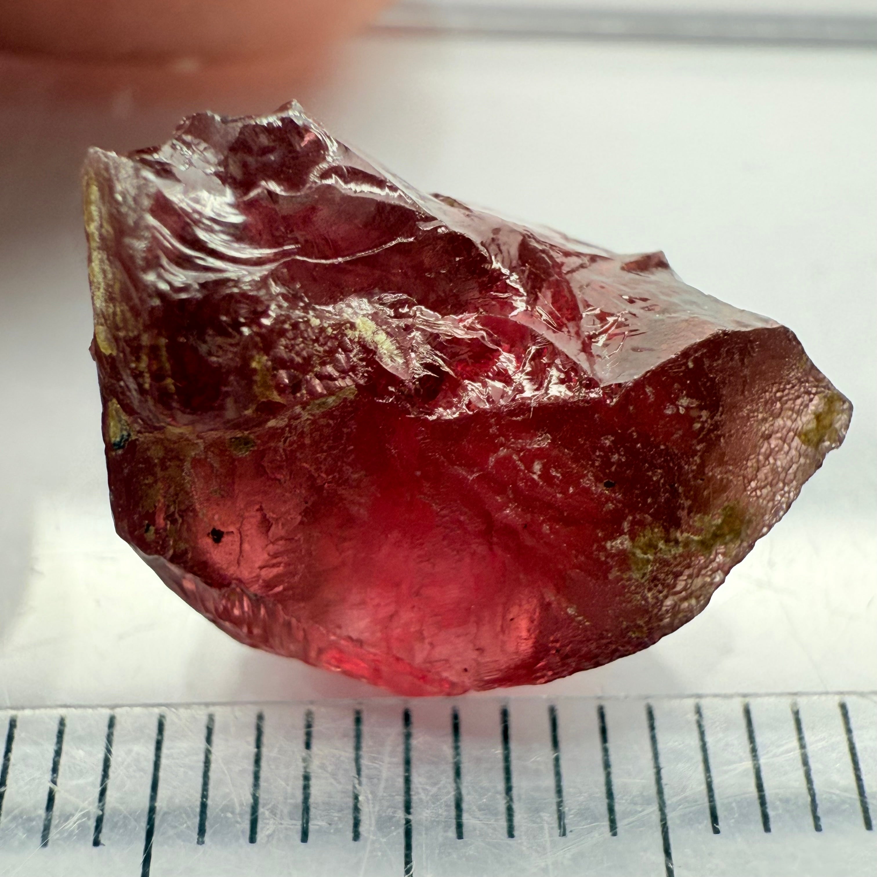 Tanzanian Garnet, 10.38ct, Tanga, Tanzania, no cracks or inclusions, just fine criss-crossing silk, I have backlit some of the photos to show with our gem-torches