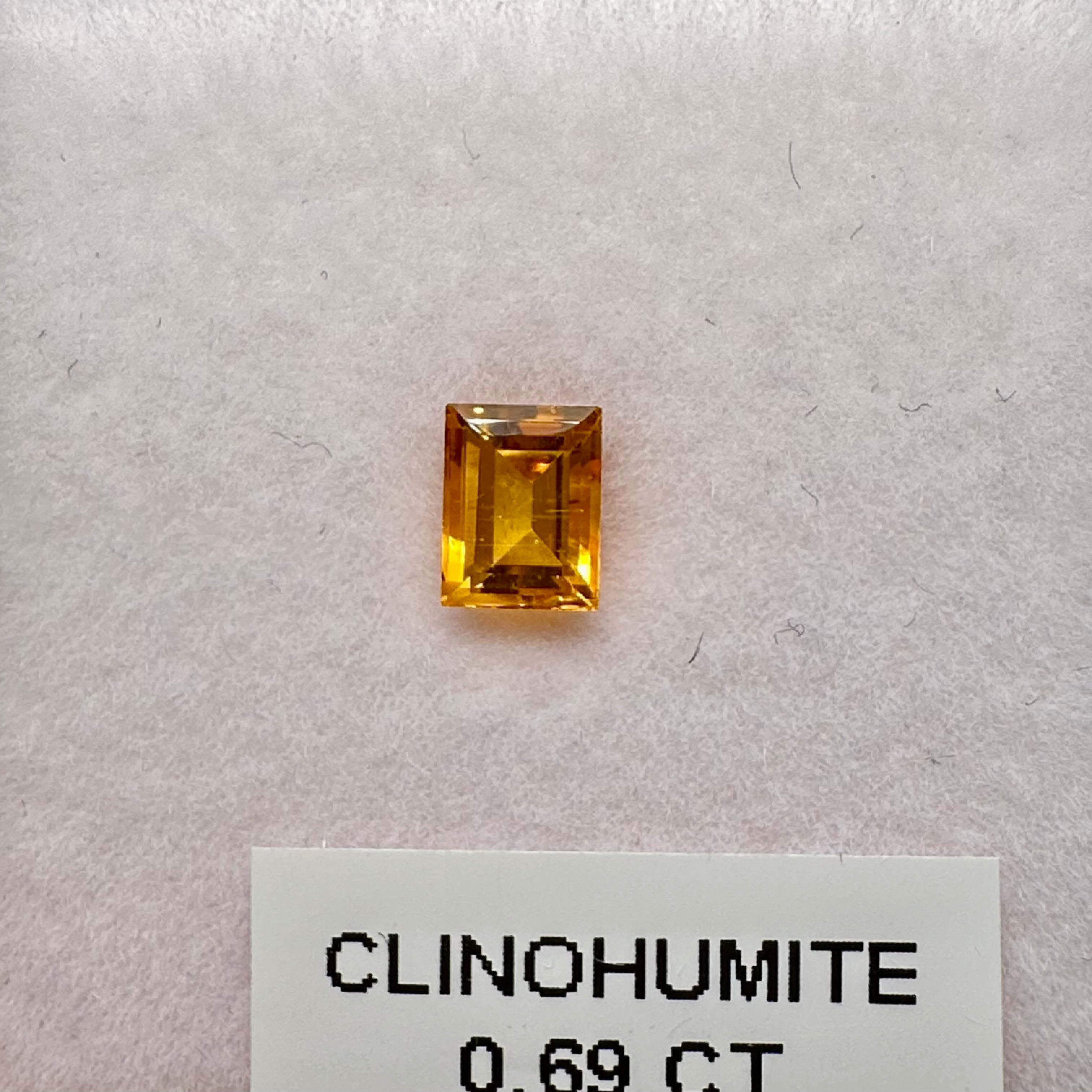 Clinohumite, 0.69ct, Tanzania, Untreated Unheated