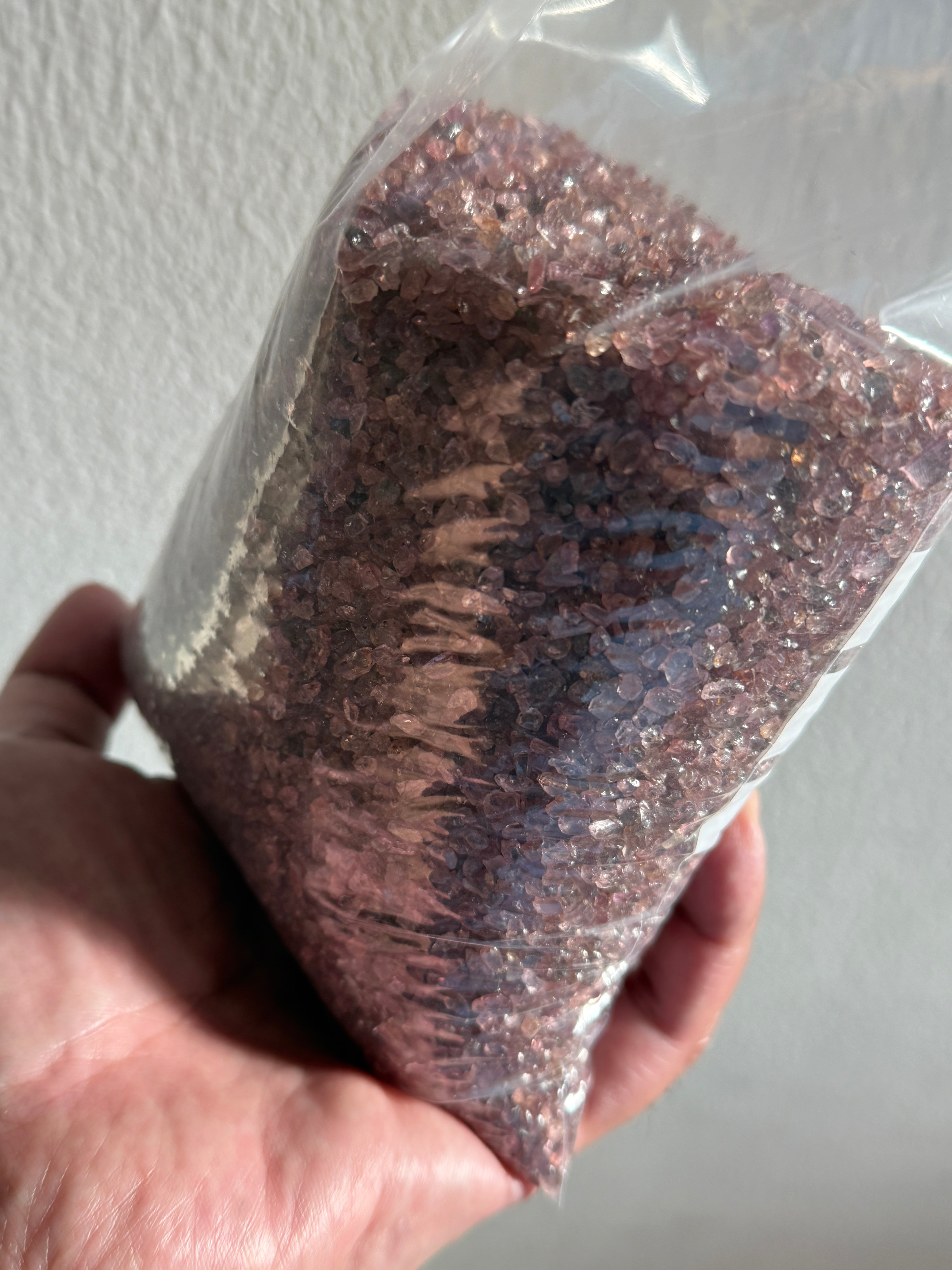 Dragon Garnet Melee Size Rough Lot, 1846gm / 9230ct, av size 0.22ct, Tanzania, price is for the lot, very small, use for melee, fish tank, artwork, anything really, almost all are fluorescent under uv, see pics and videos