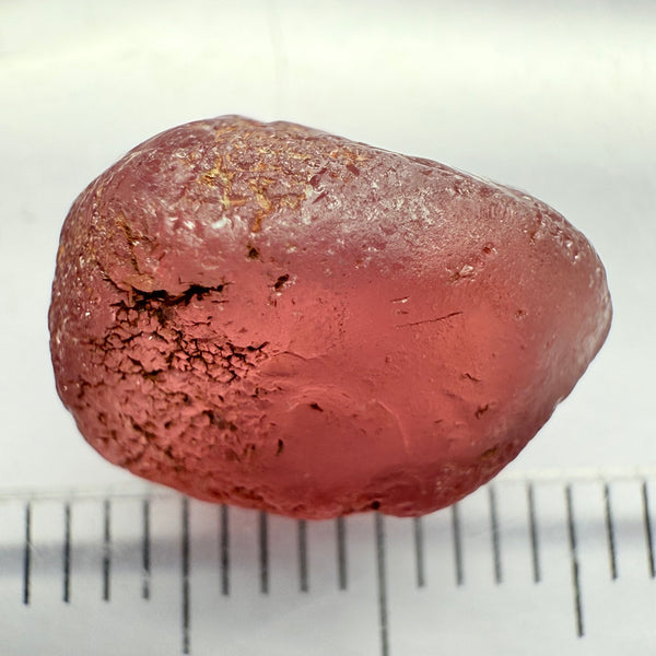Malaya Garnet, 9.07ct, Tanzania. Silky, Untreated Unheated