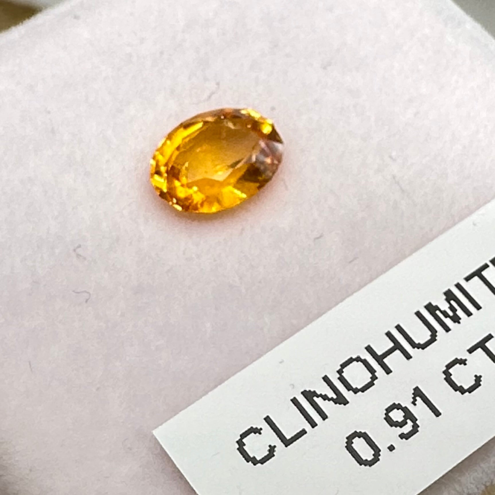 Clinohumite, 0.91ct, Tanzania, Untreated Unheated