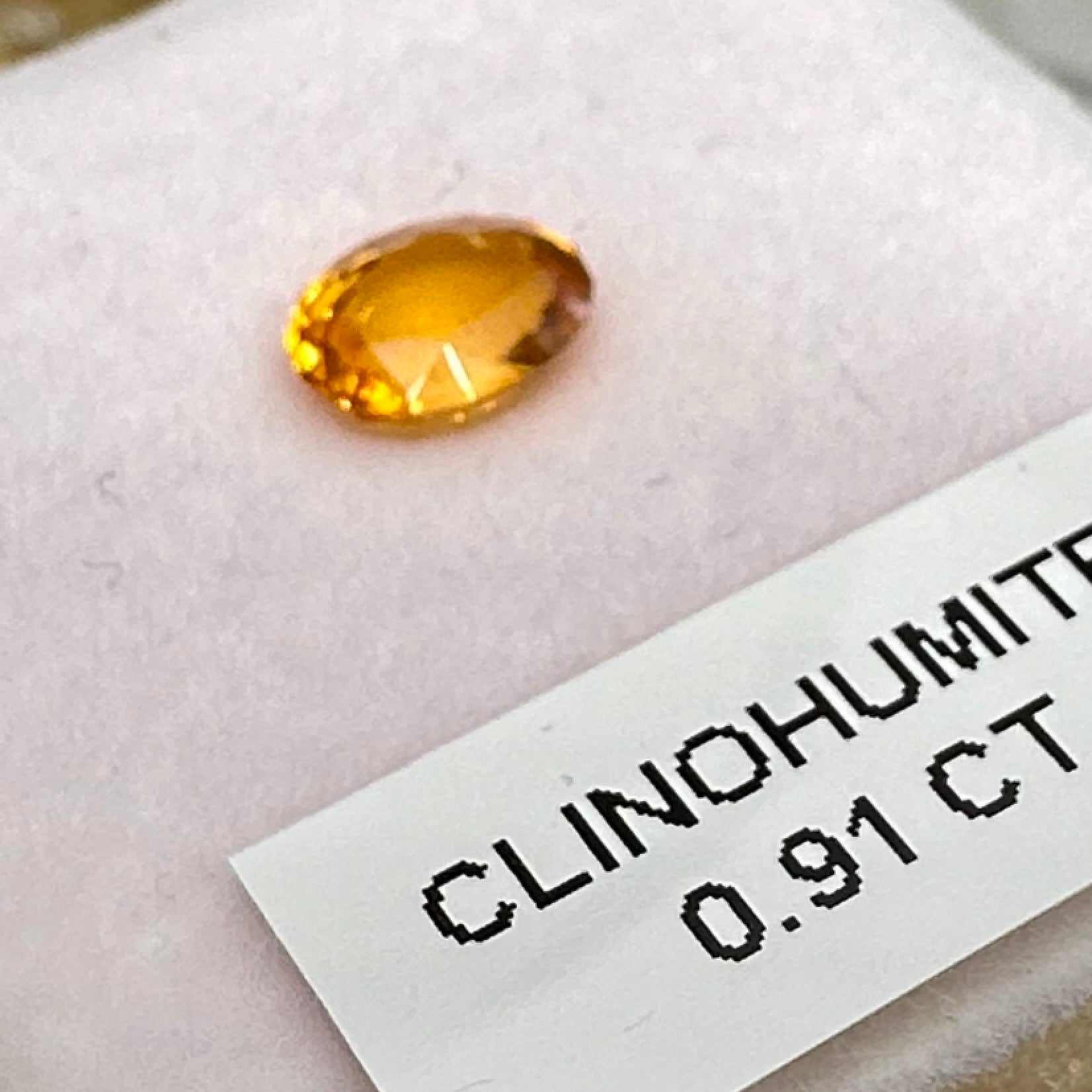 Clinohumite, 0.91ct, Tanzania, Untreated Unheated