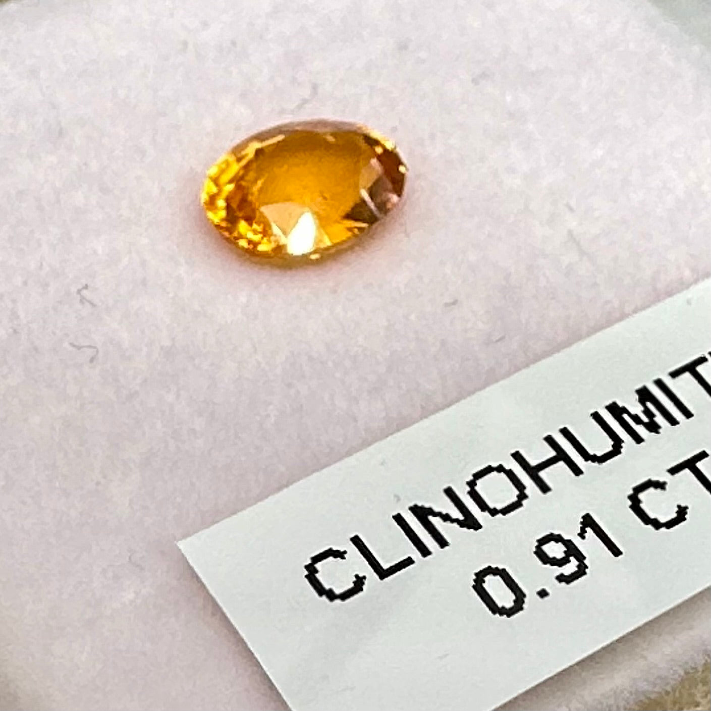 Clinohumite, 0.91ct, Tanzania, Untreated Unheated