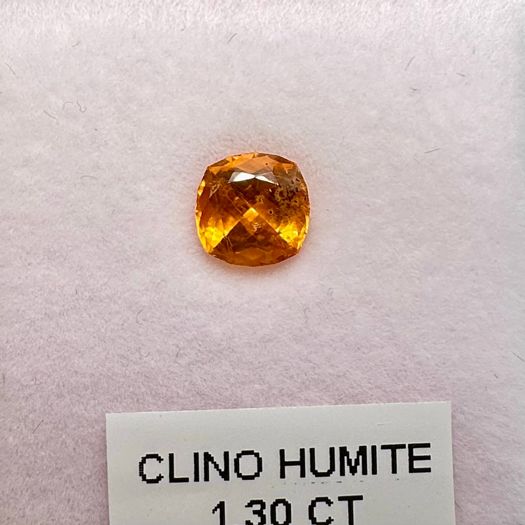 Clinohumite, 1.30ct, Tanzania, Untreated Unheated