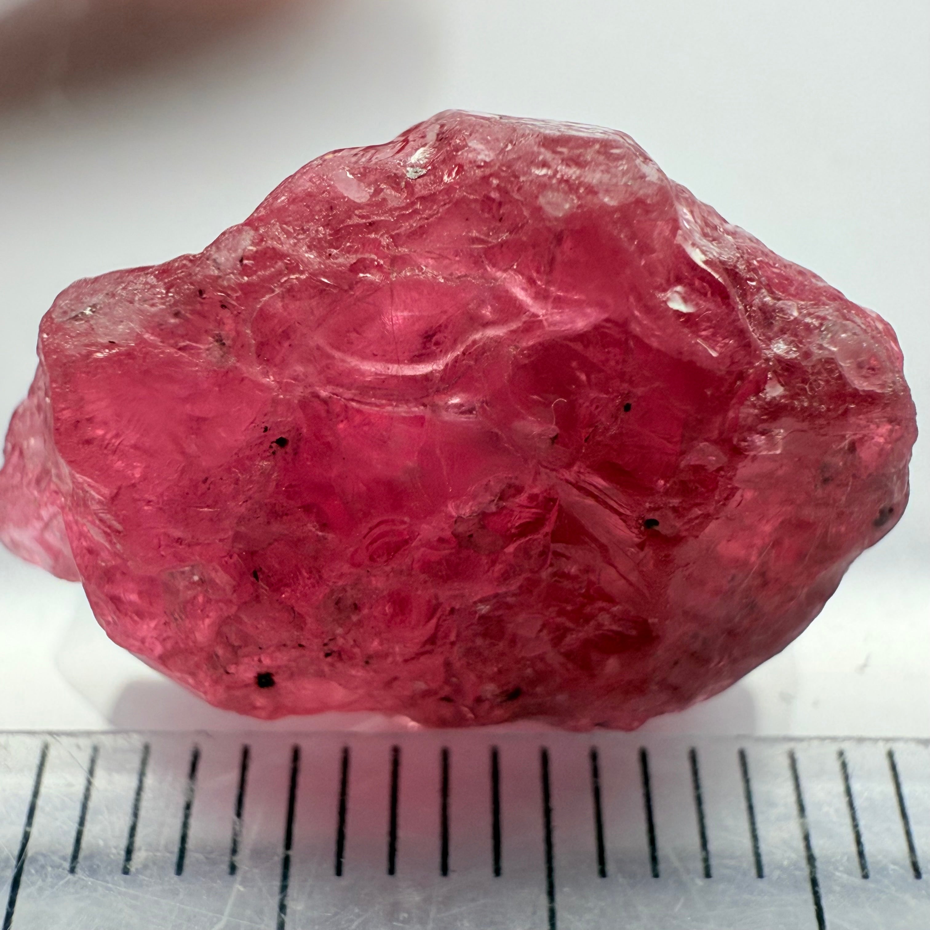 Mahenge Spinel, 17.68ct, Mahenge, Tanzania, Untreated Unheated, massive piece but too many inclusions inside, only use as a specimen