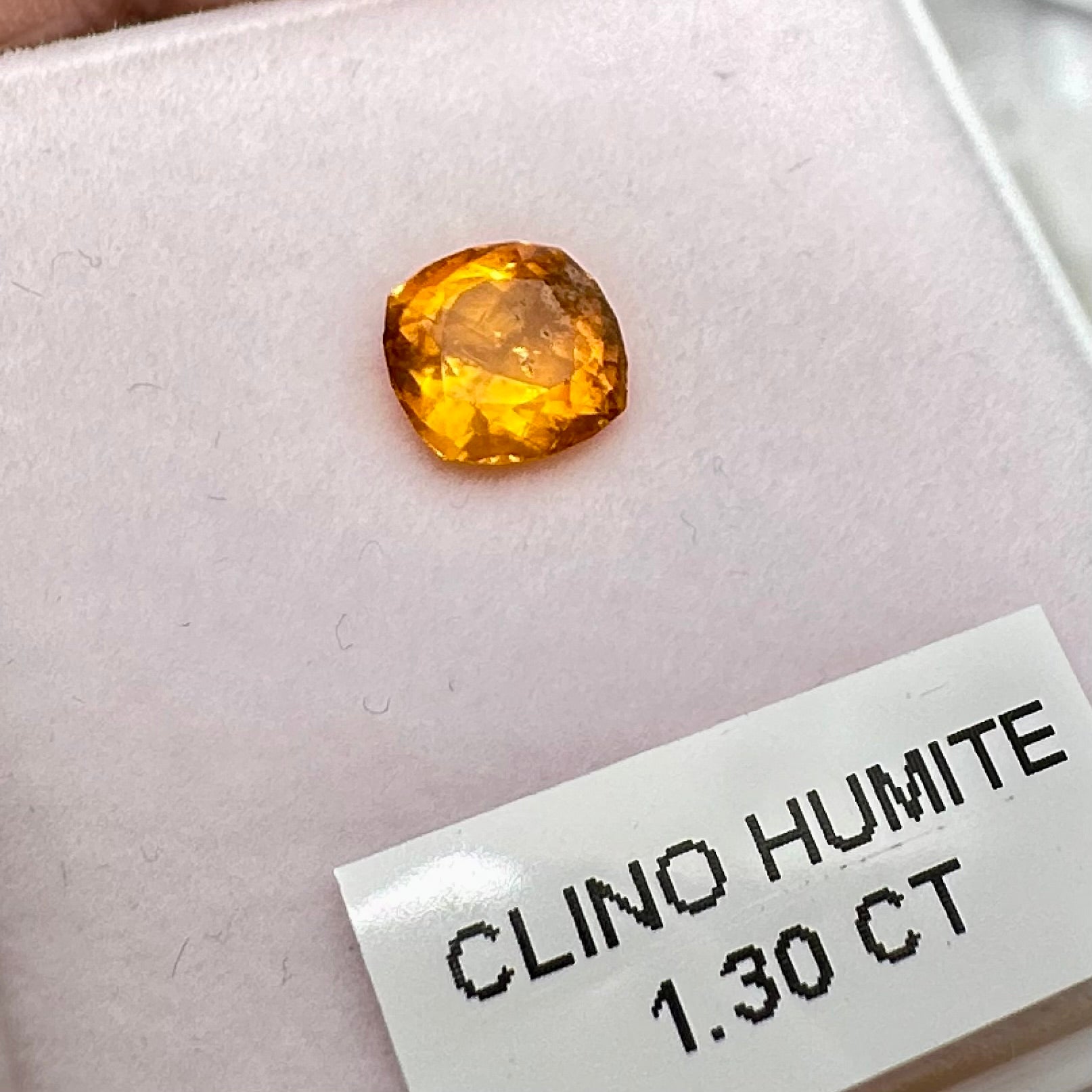 Clinohumite, 1.30ct, Tanzania, Untreated Unheated