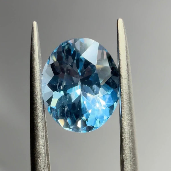 Blue Apatite from Merelani, 1.09ct, Merelani, Tanzania, Untreated Unheated