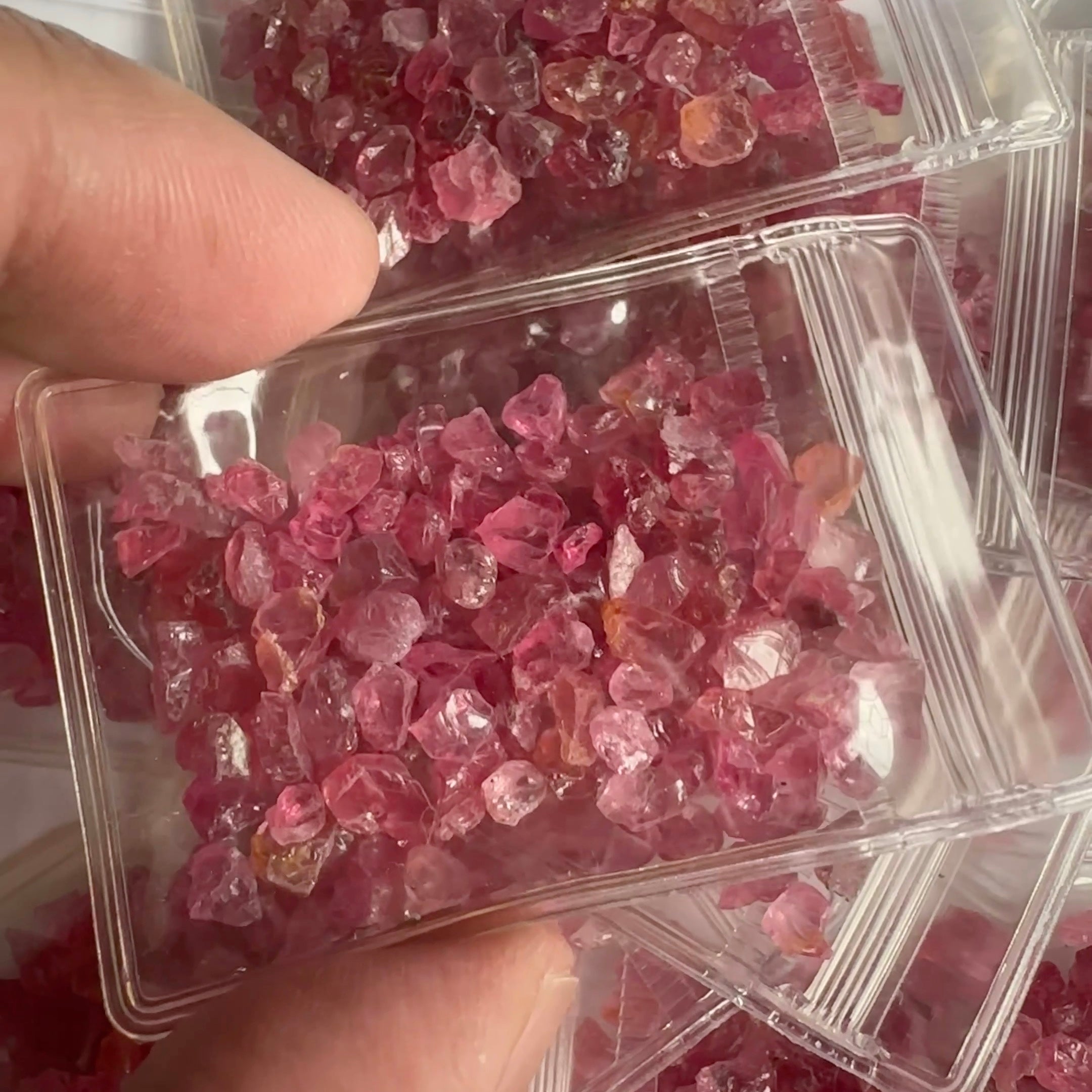 Mahenge Spinel melee size rough bags, 10gm bags, Untreated Unheated, price per bag