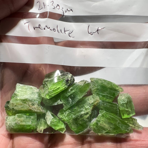 21.30gm Tremolite Crystal Lot, Merelani, Tanzania, Untreated Unheated