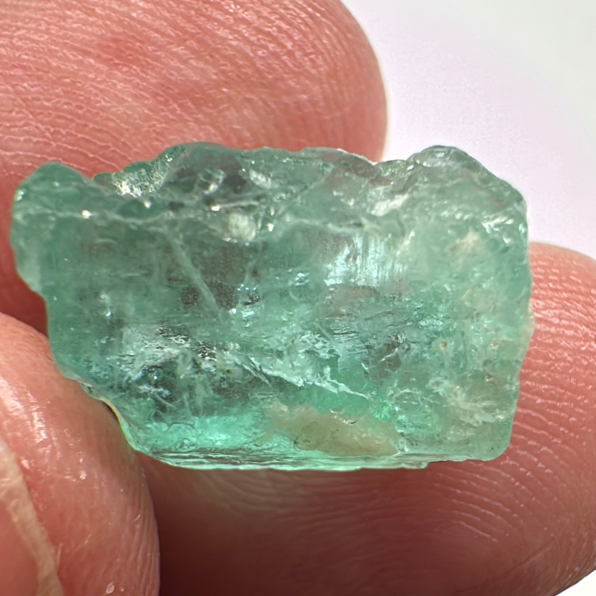 Emerald, 11.11ct, Tanzania, Untreated Unheated, No Oil, needs to be split into 2 stones down the middle, see pictures to understand it