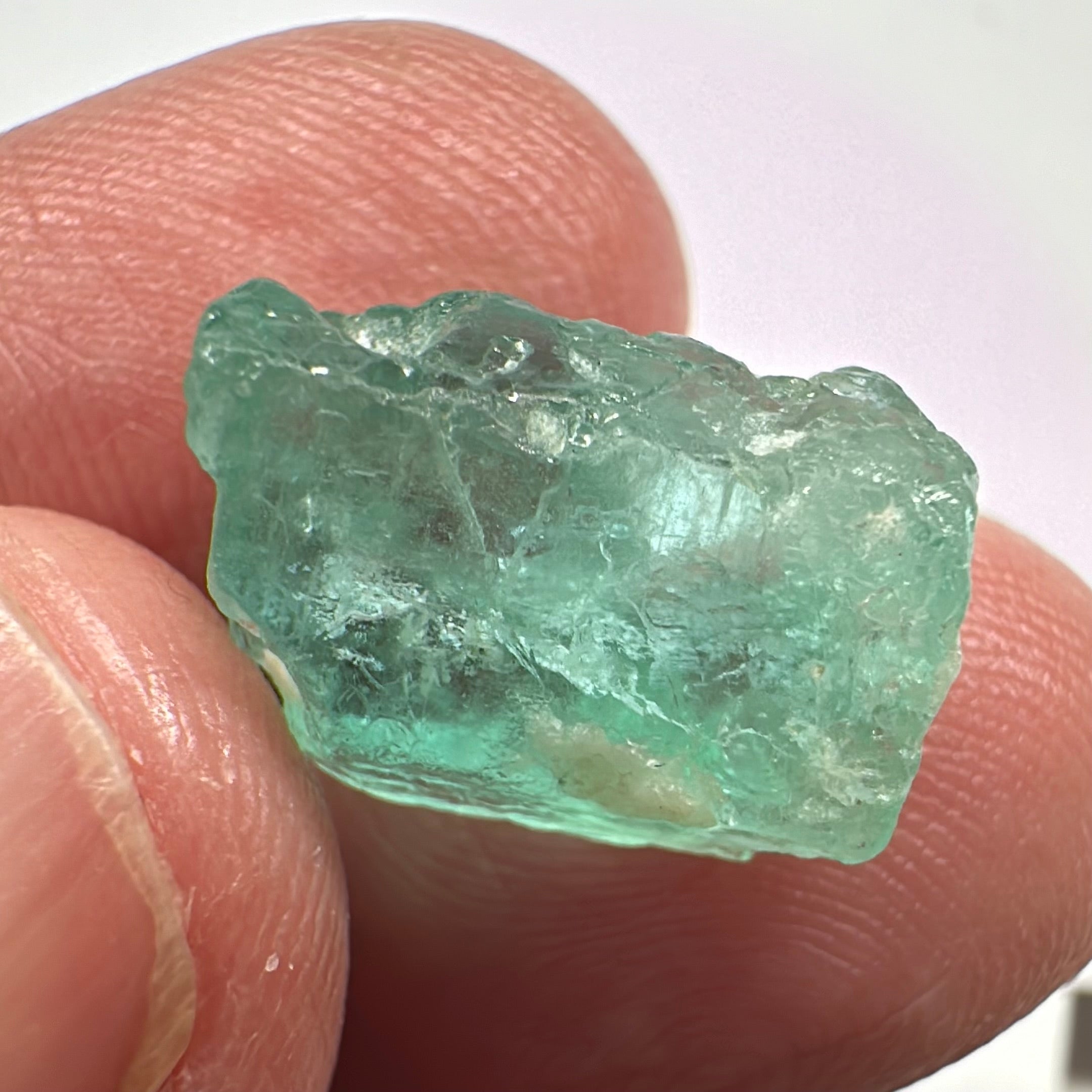 Emerald, 11.11ct, Tanzania, Untreated Unheated, No Oil, needs to be split into 2 stones down the middle, see pictures to understand it