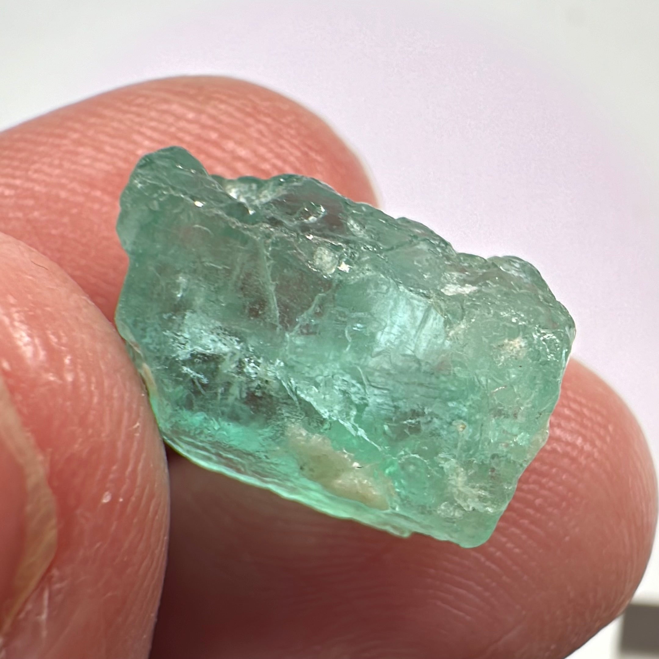 Emerald, 11.11ct, Tanzania, Untreated Unheated, No Oil, needs to be split into 2 stones down the middle, see pictures to understand it