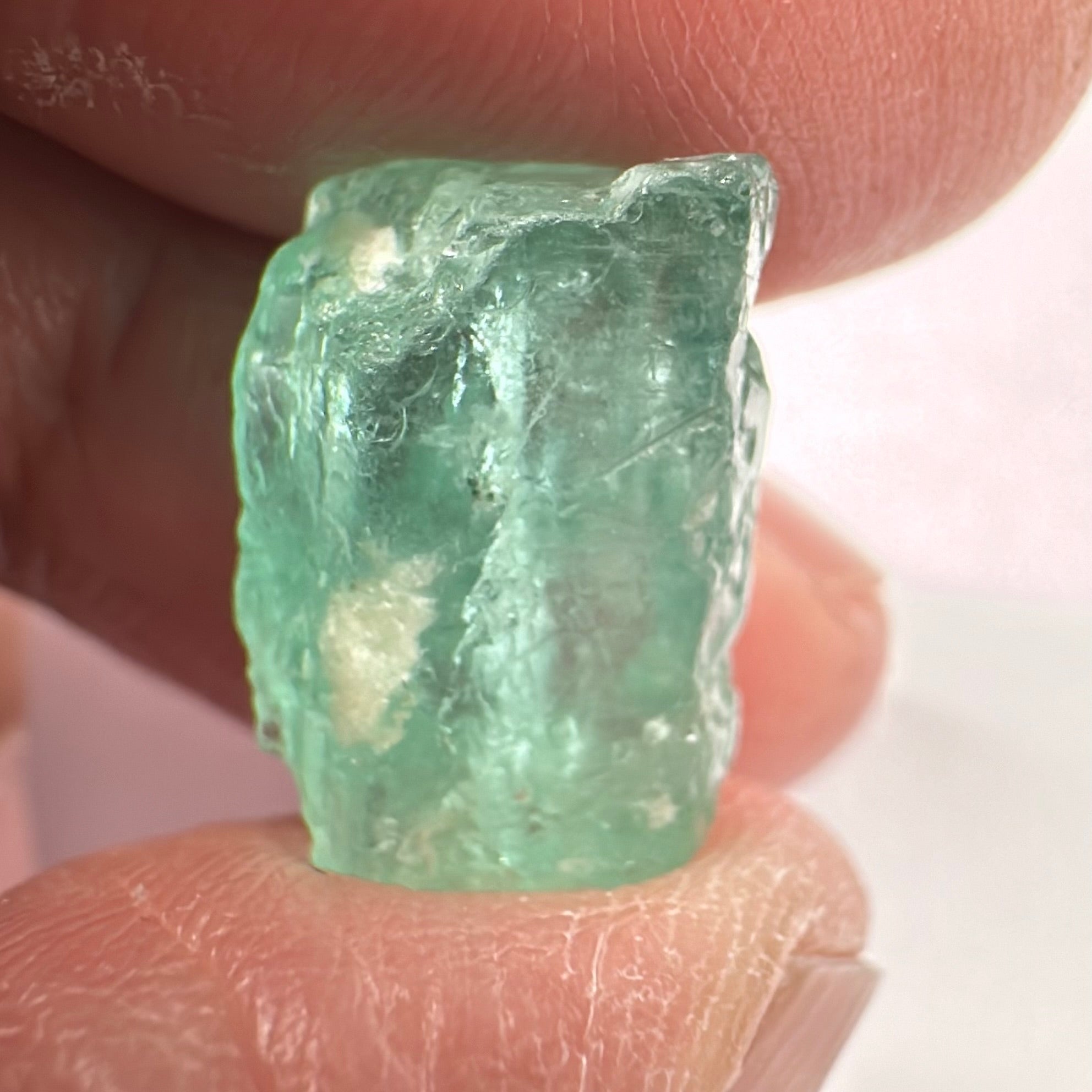 Emerald, 11.11ct, Tanzania, Untreated Unheated, No Oil, needs to be split into 2 stones down the middle, see pictures to understand it