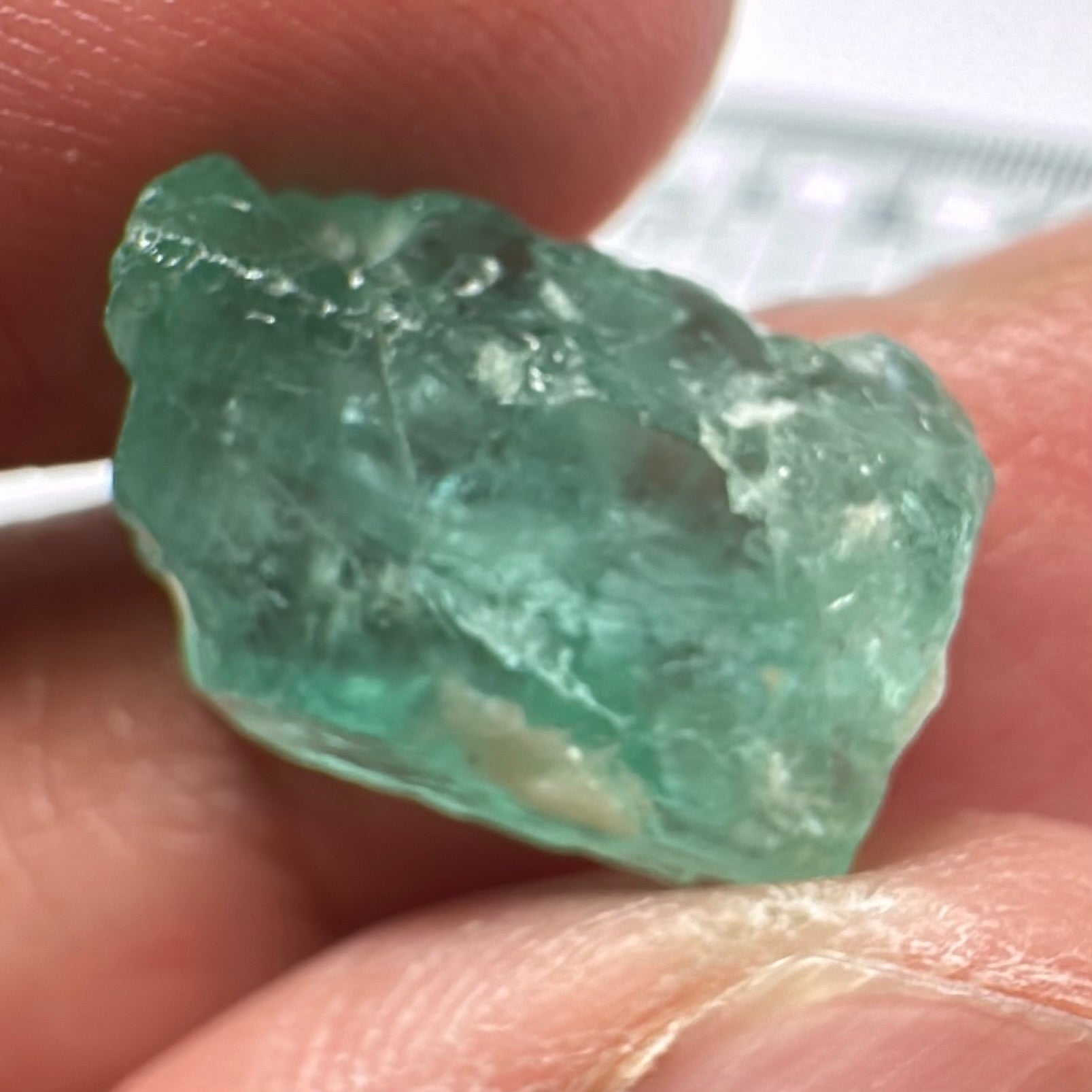 Emerald, 11.11ct, Tanzania, Untreated Unheated, No Oil, needs to be split into 2 stones down the middle, see pictures to understand it