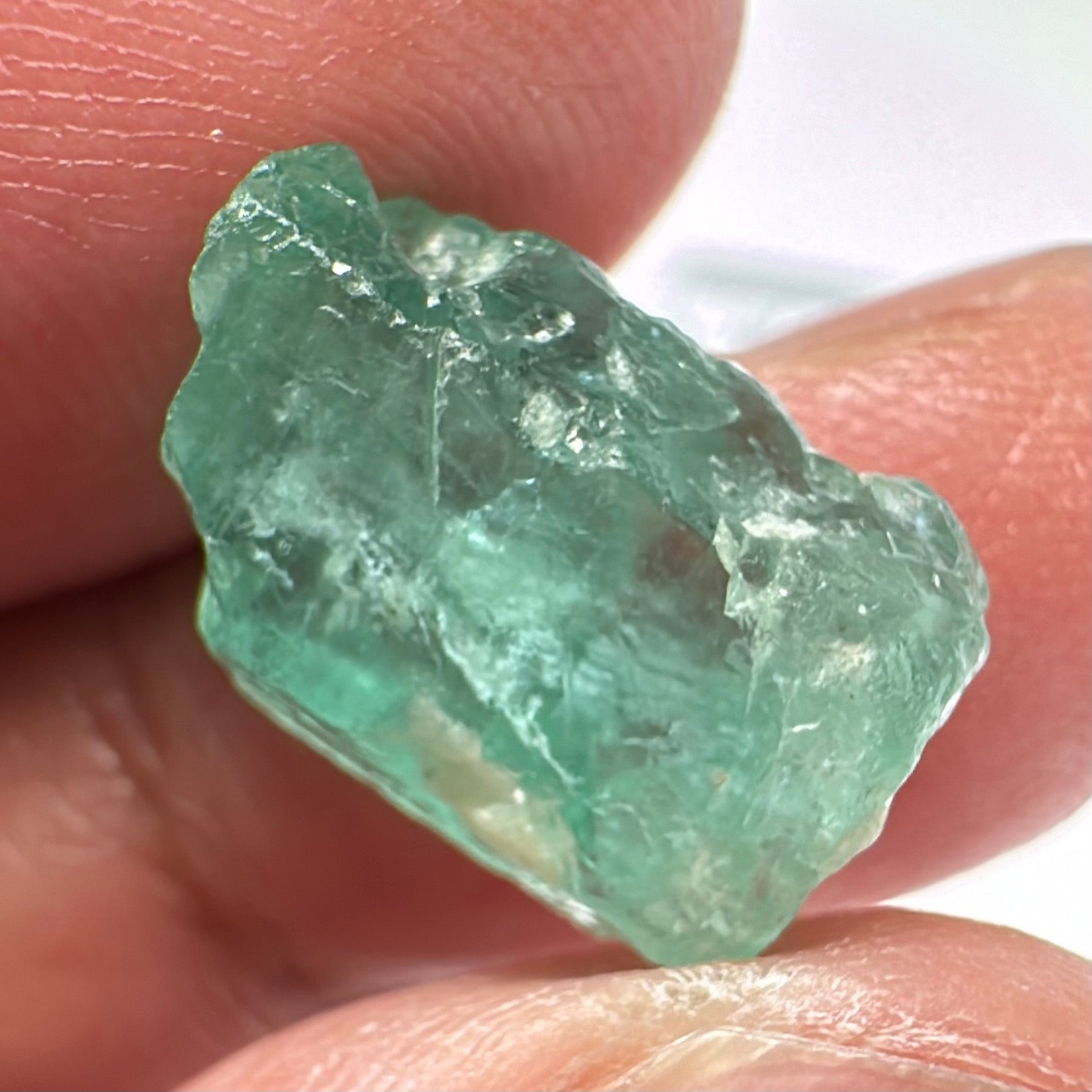 Emerald, 11.11ct, Tanzania, Untreated Unheated, No Oil, needs to be split into 2 stones down the middle, see pictures to understand it