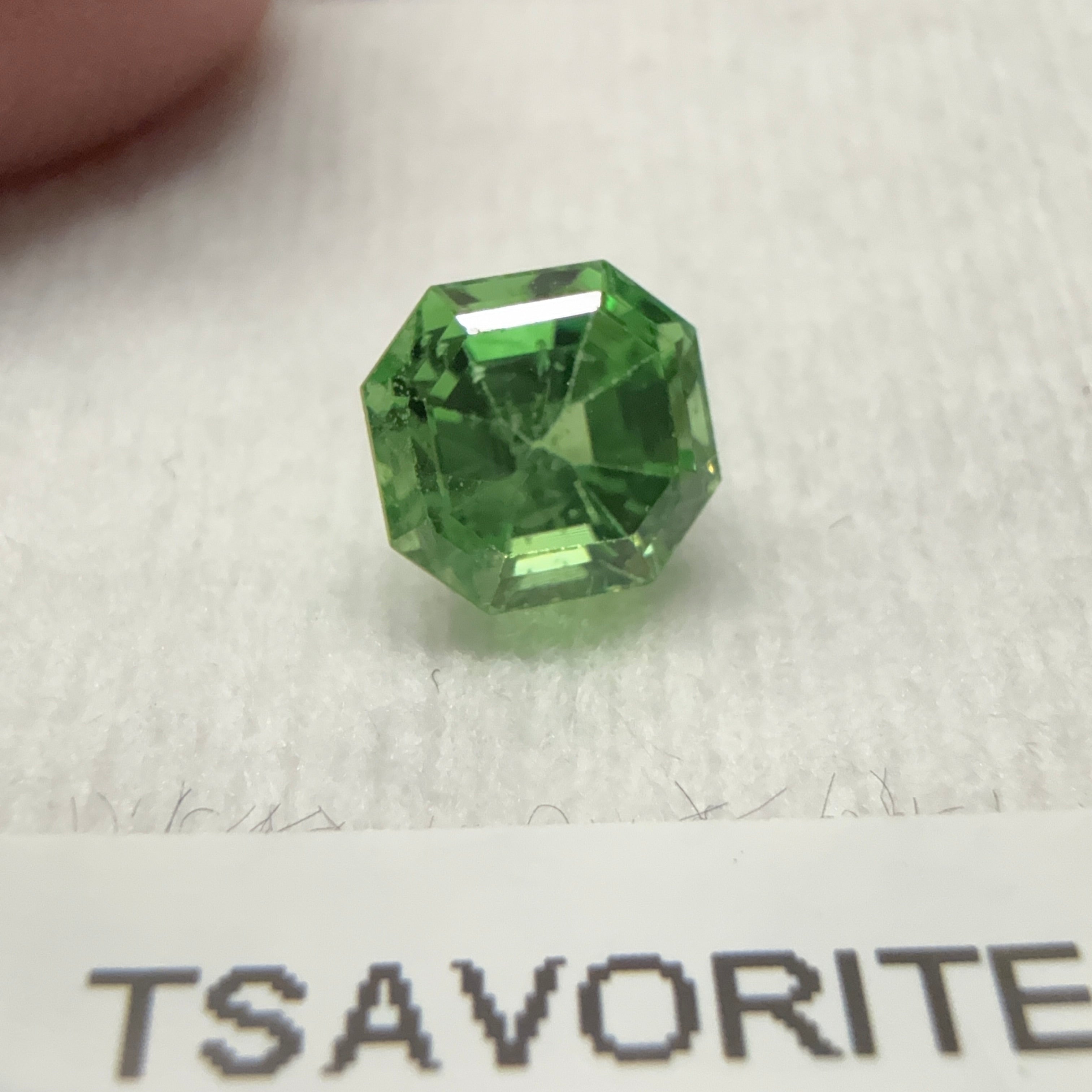 Tsavorite Garnet, 1.06ct, Kenya, Unheated Untreated, native cut.